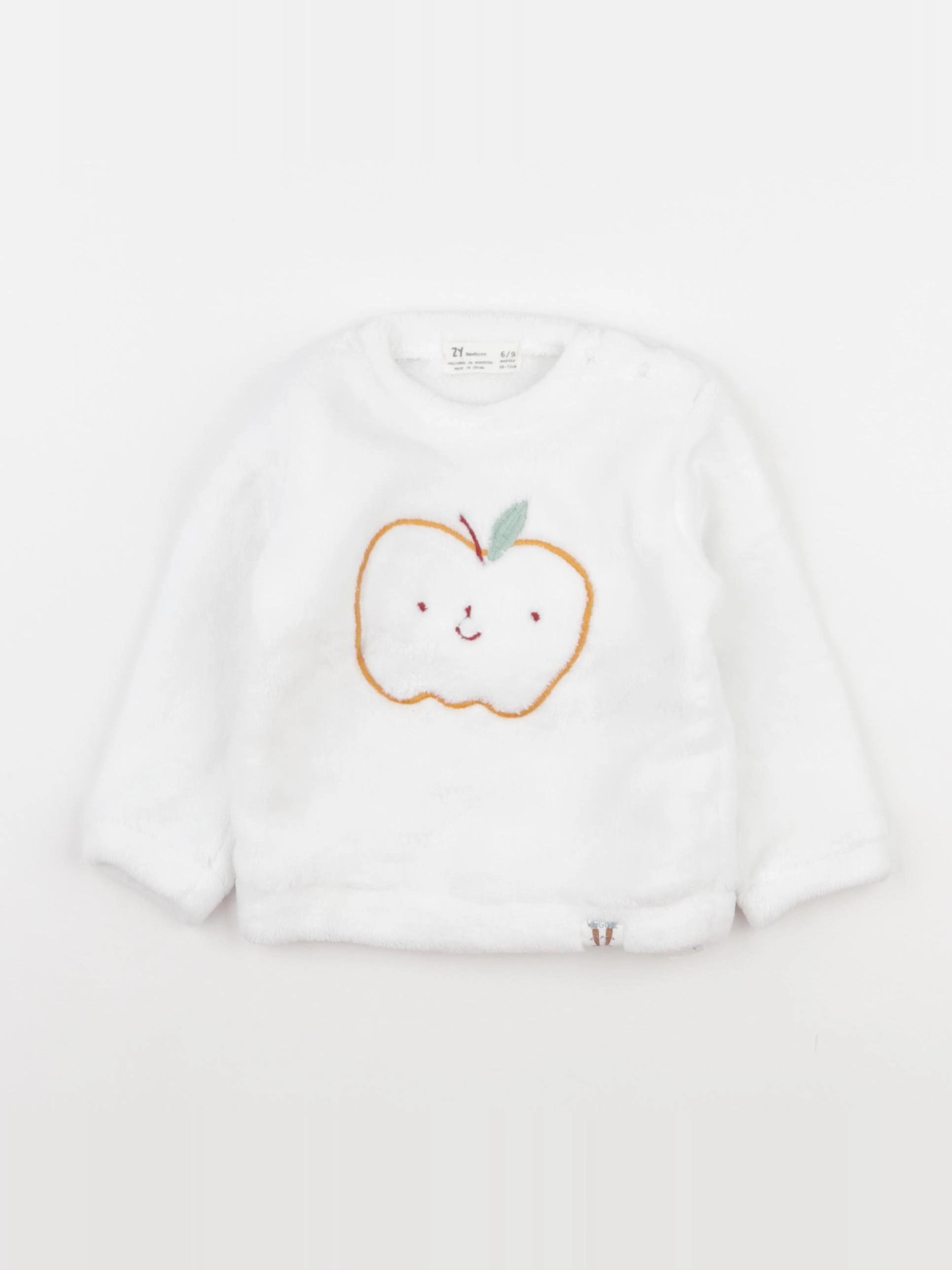 Zippy - pull blanc - 6/9 mois