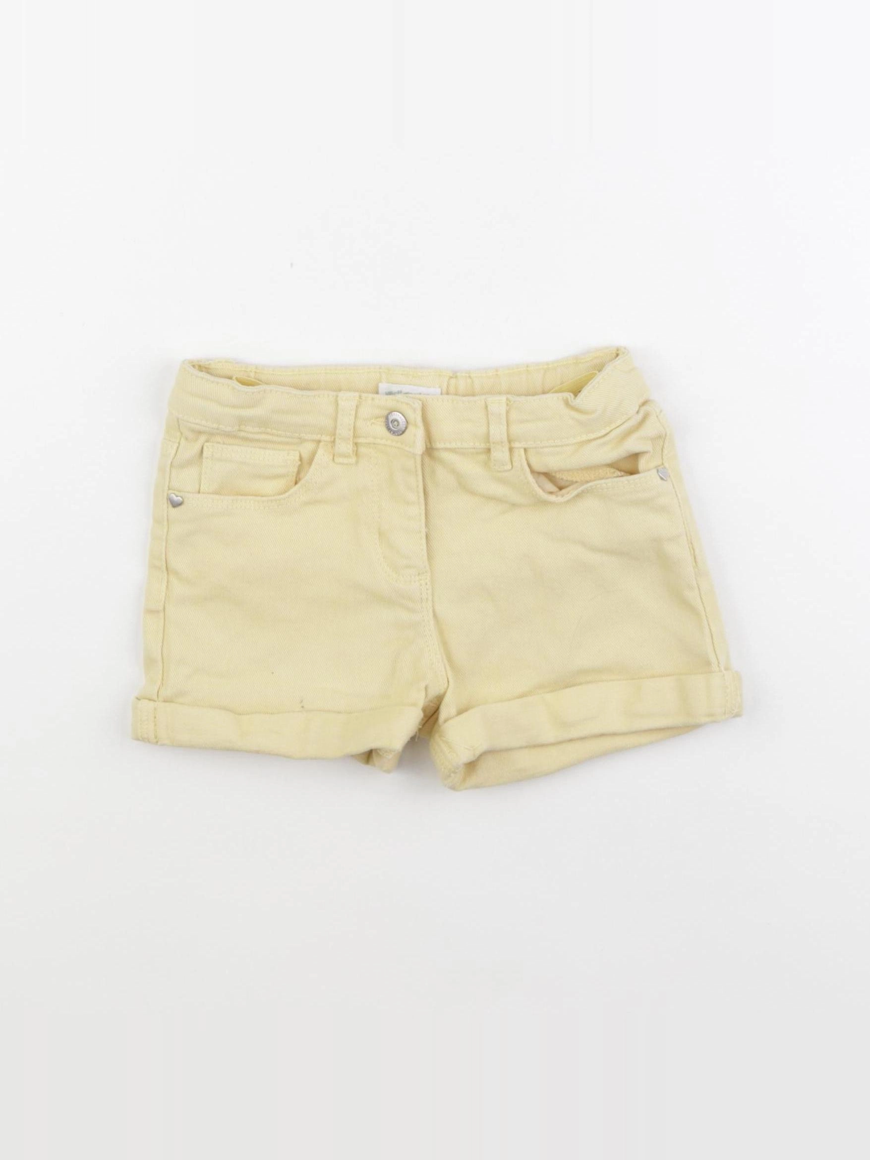 Vertbaudet - short jaune - 7 ans