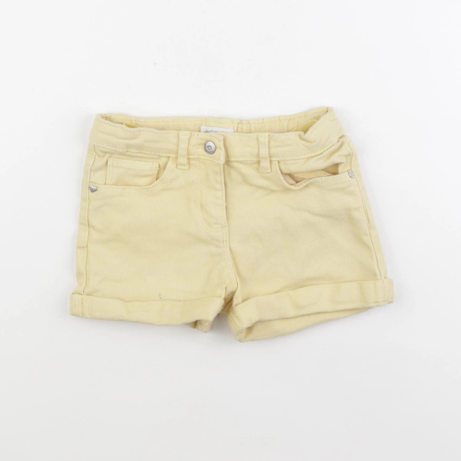 Vertbaudet - short jaune - 7 ans