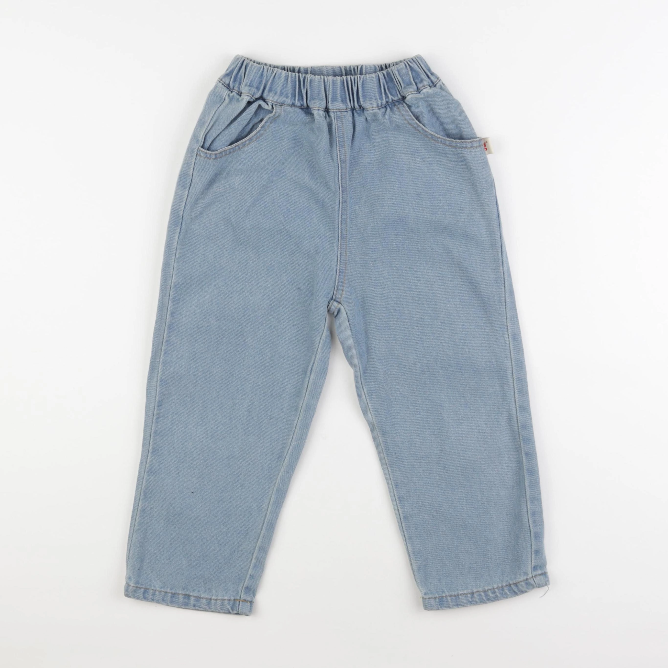 Gamin gamine - pantalon bleu - 5/6 ans