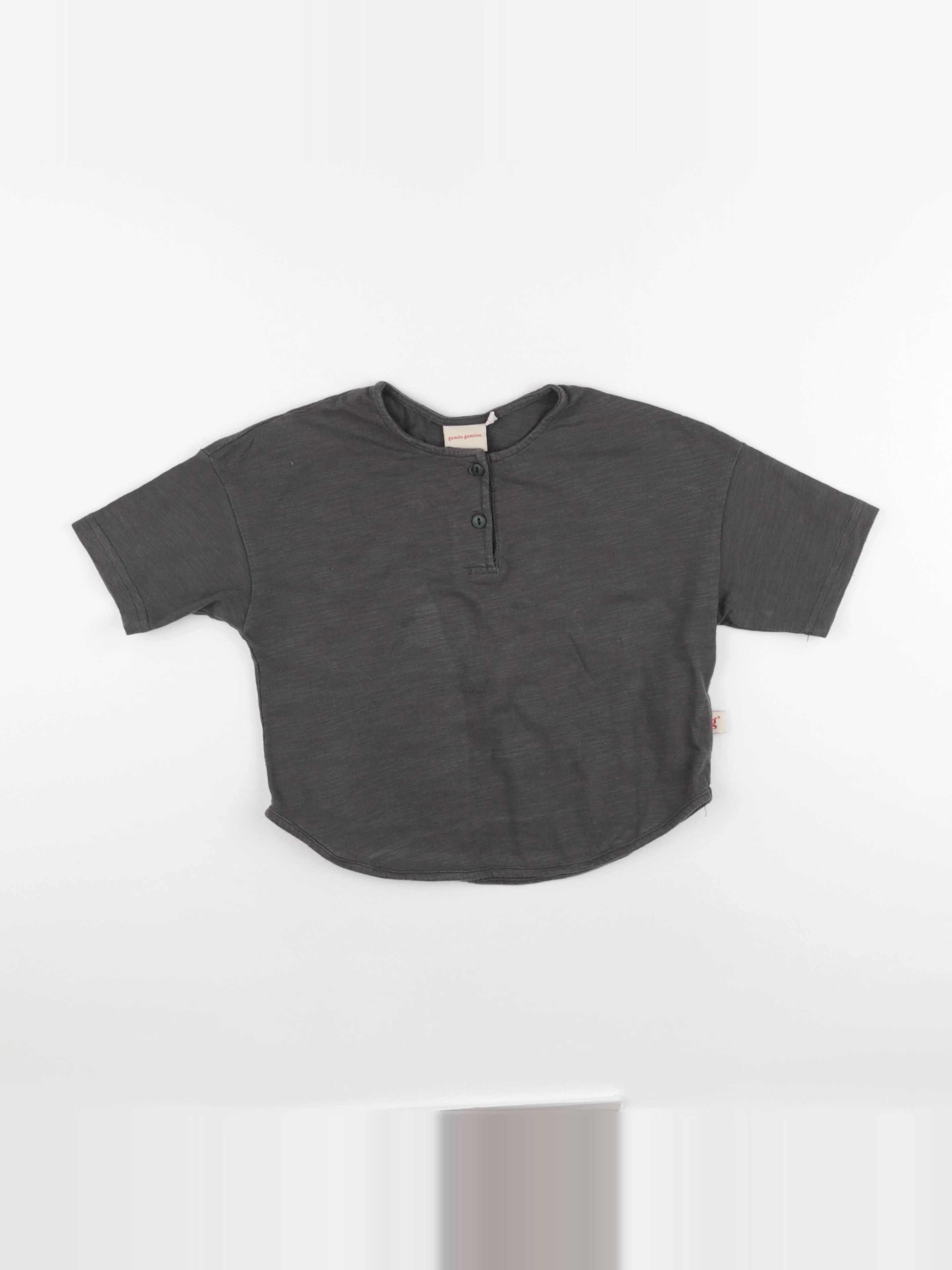 Gamin gamine - tee-shirt gris - 5/6 ans