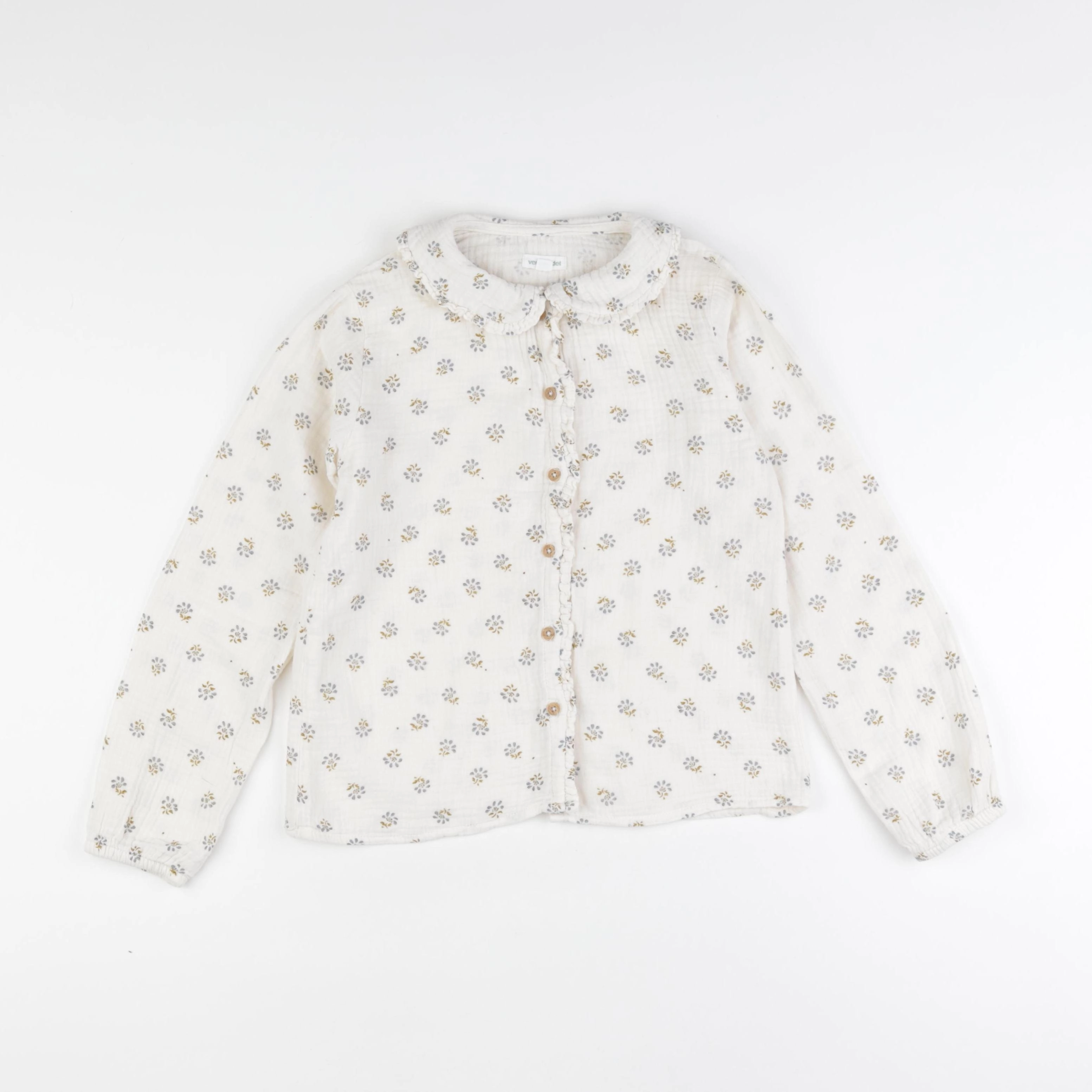 Vertbaudet - blouse beige - 9 ans