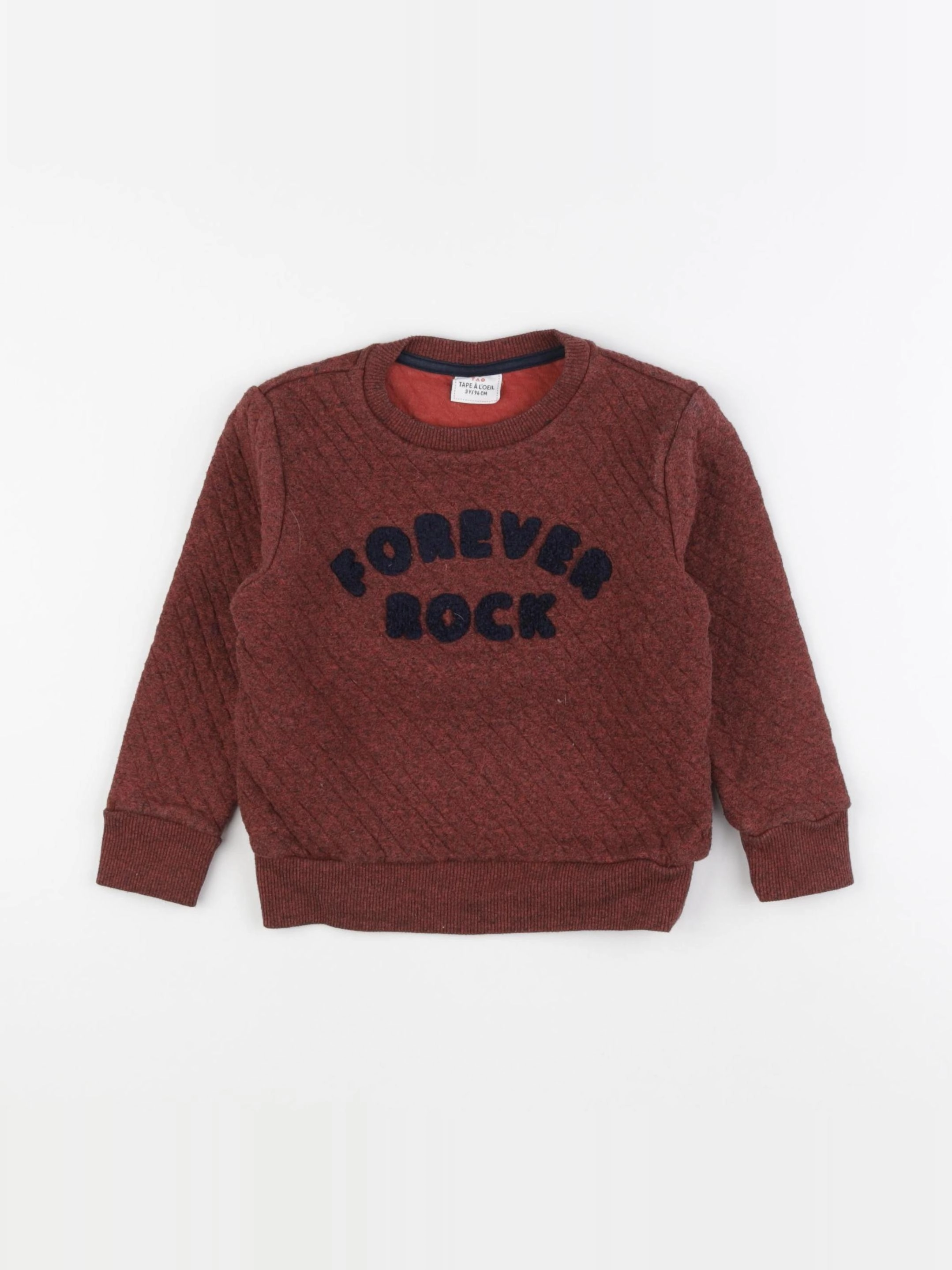 Tape à l'oeil - sweat rouge - 3 ans