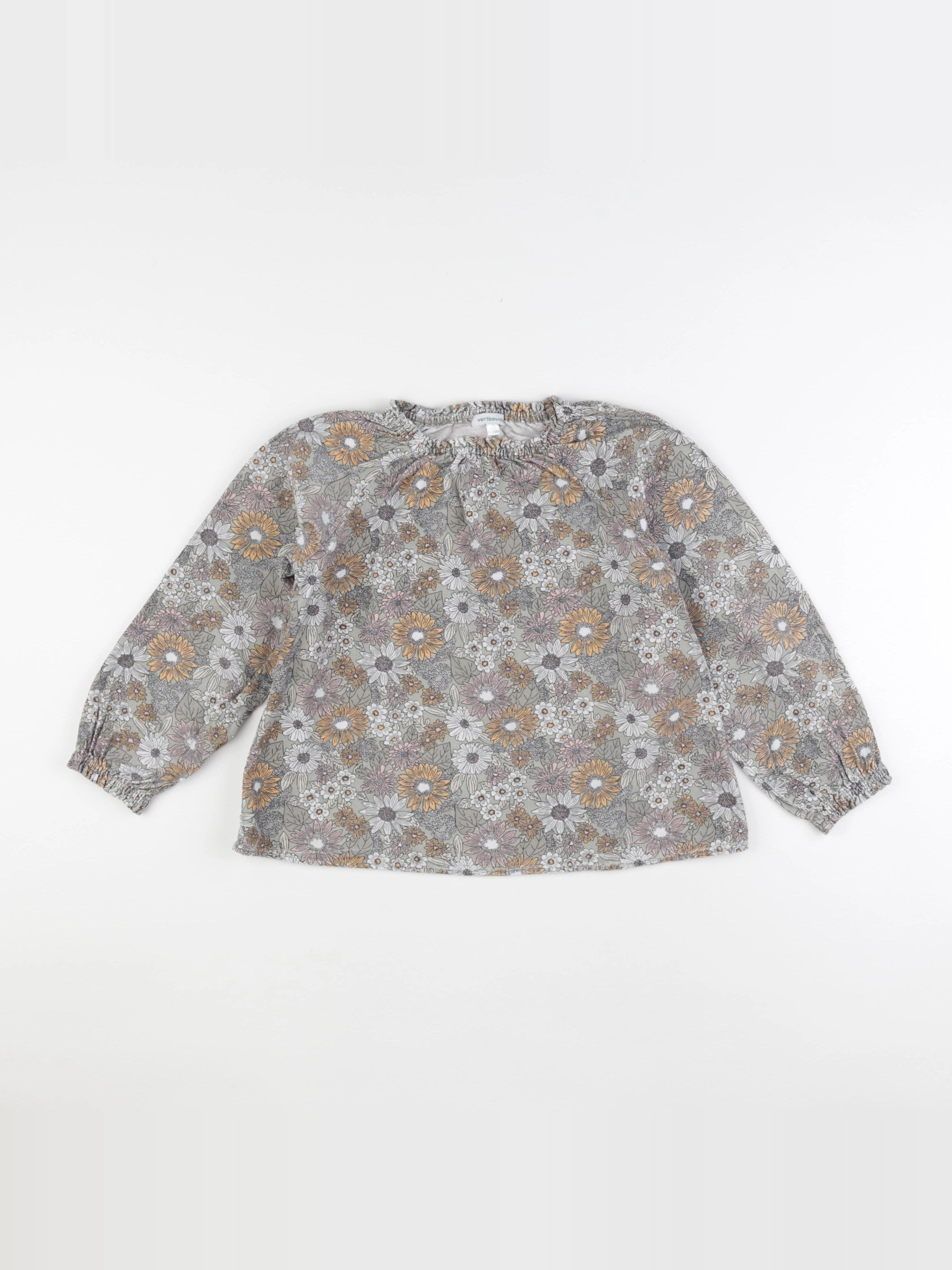 Vertbaudet - blouse vert - 9 ans
