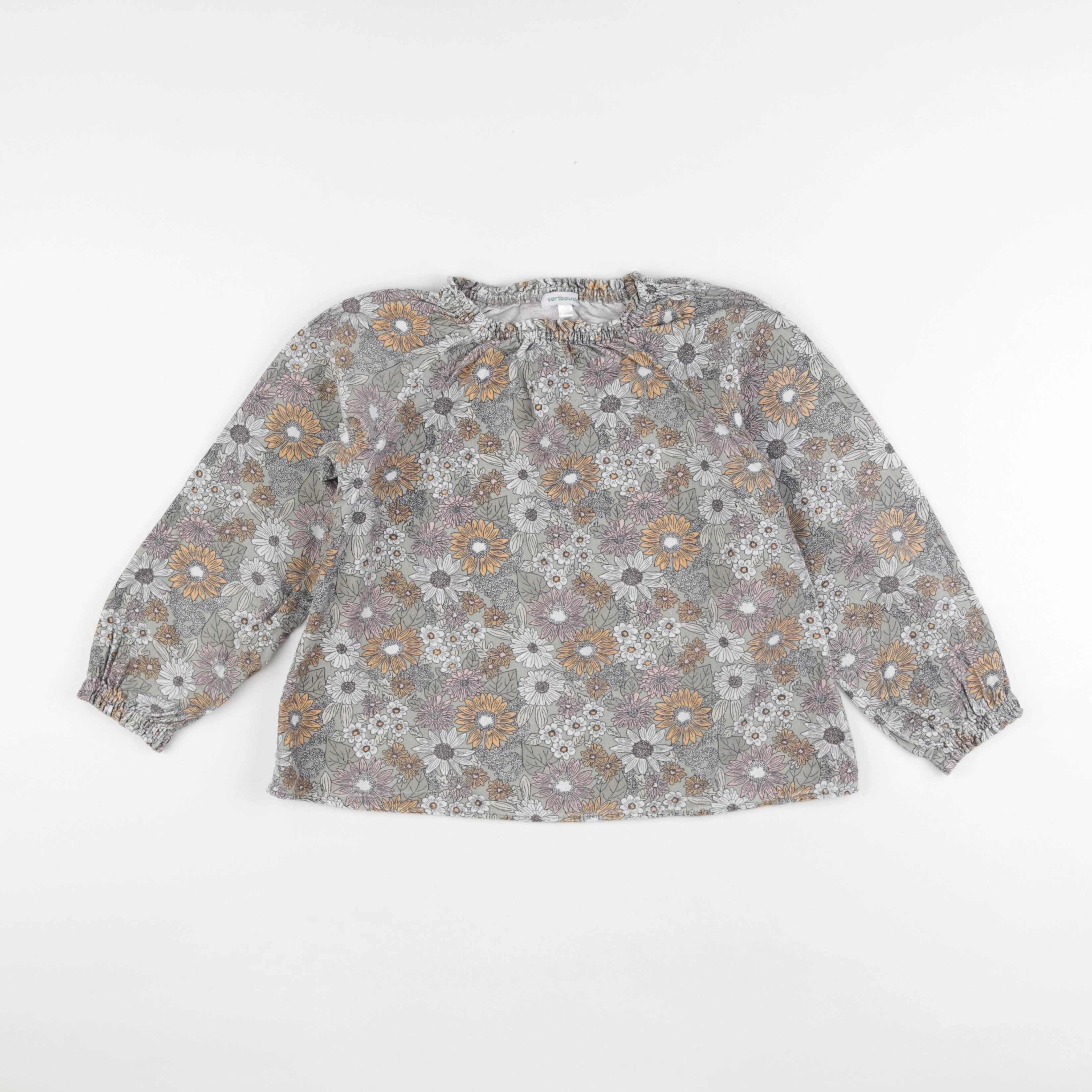 Vertbaudet - blouse vert - 9 ans