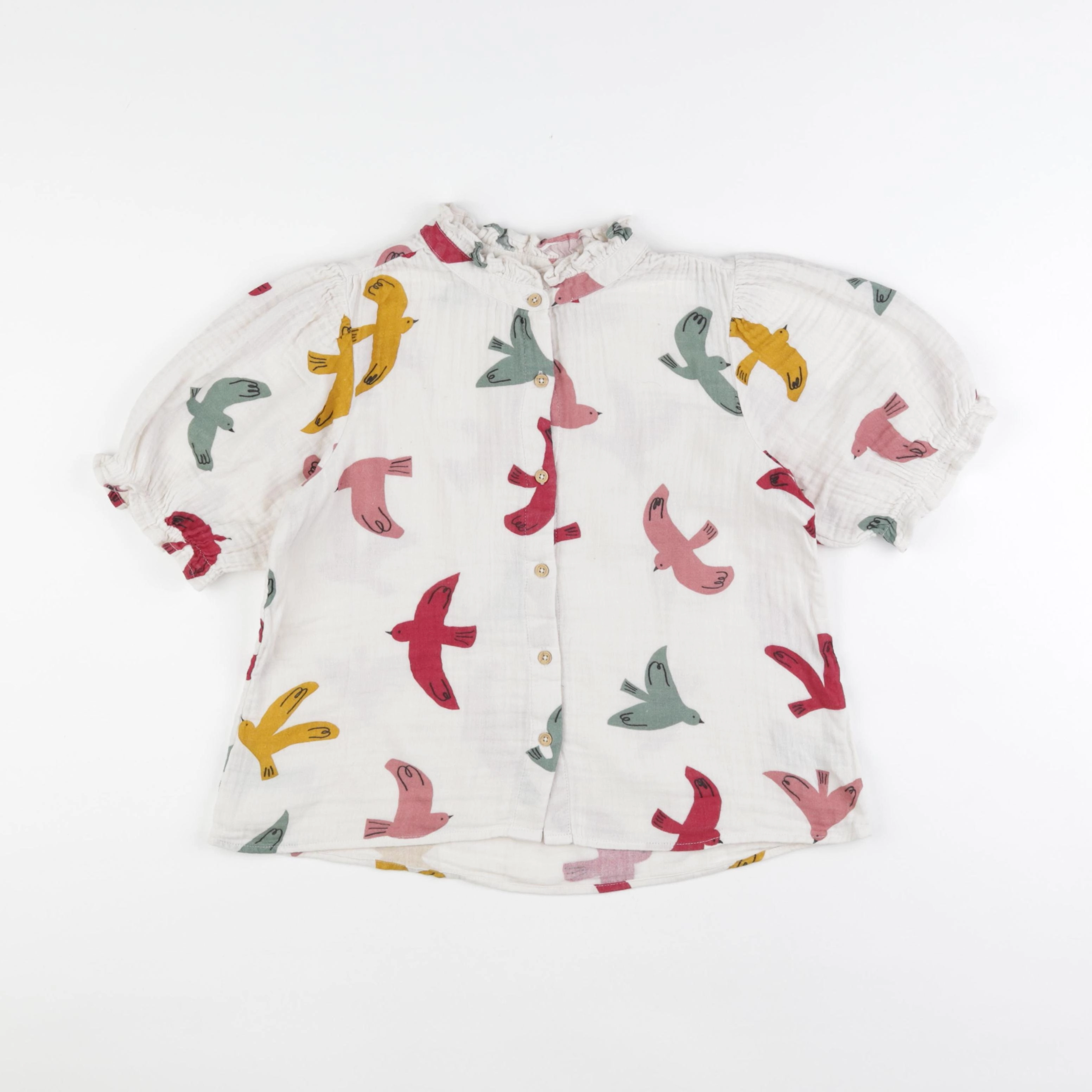 Monoprix - blouse beige - 10 ans