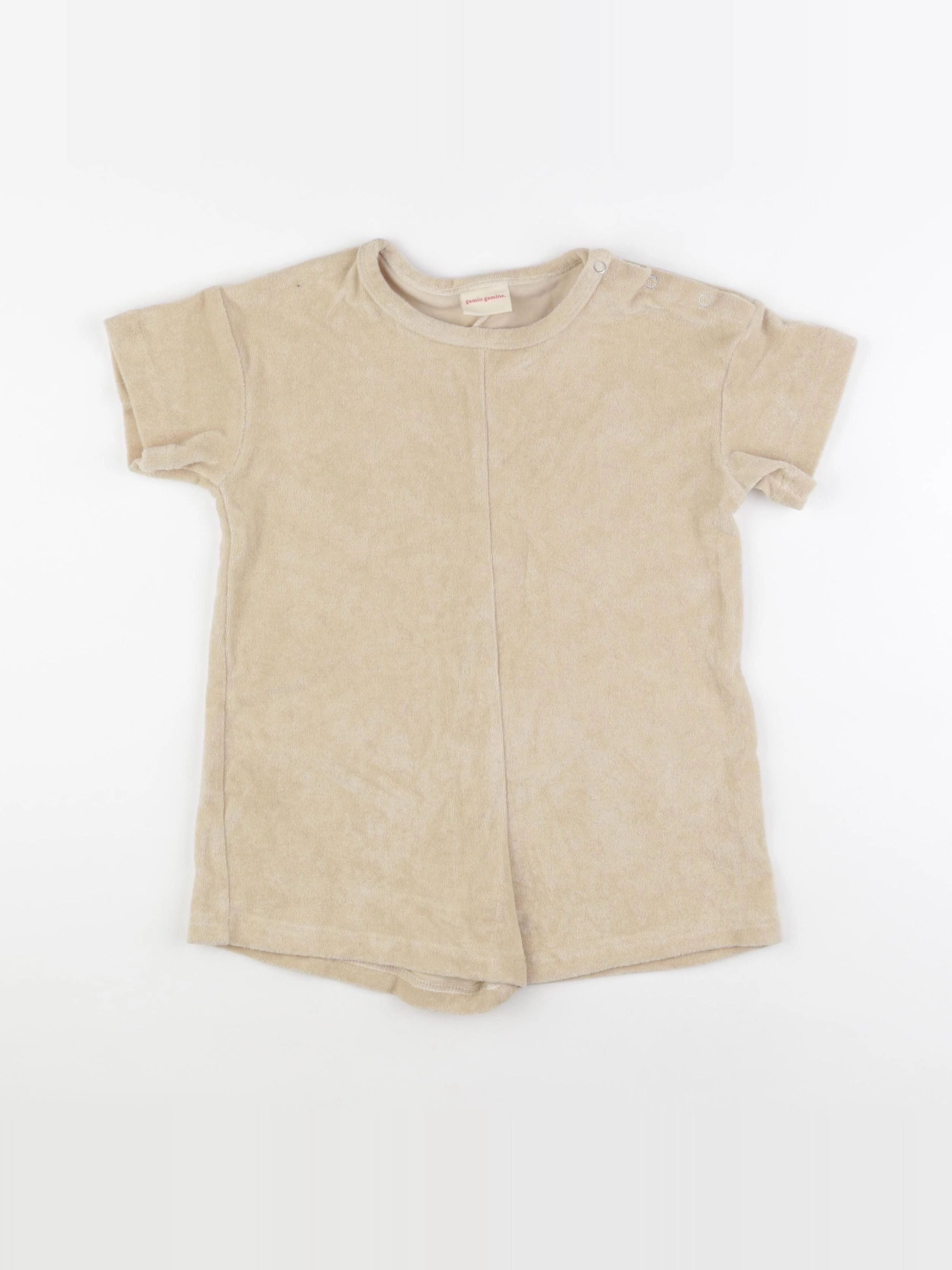 Gamin gamine - combinaison beige - 4 ans