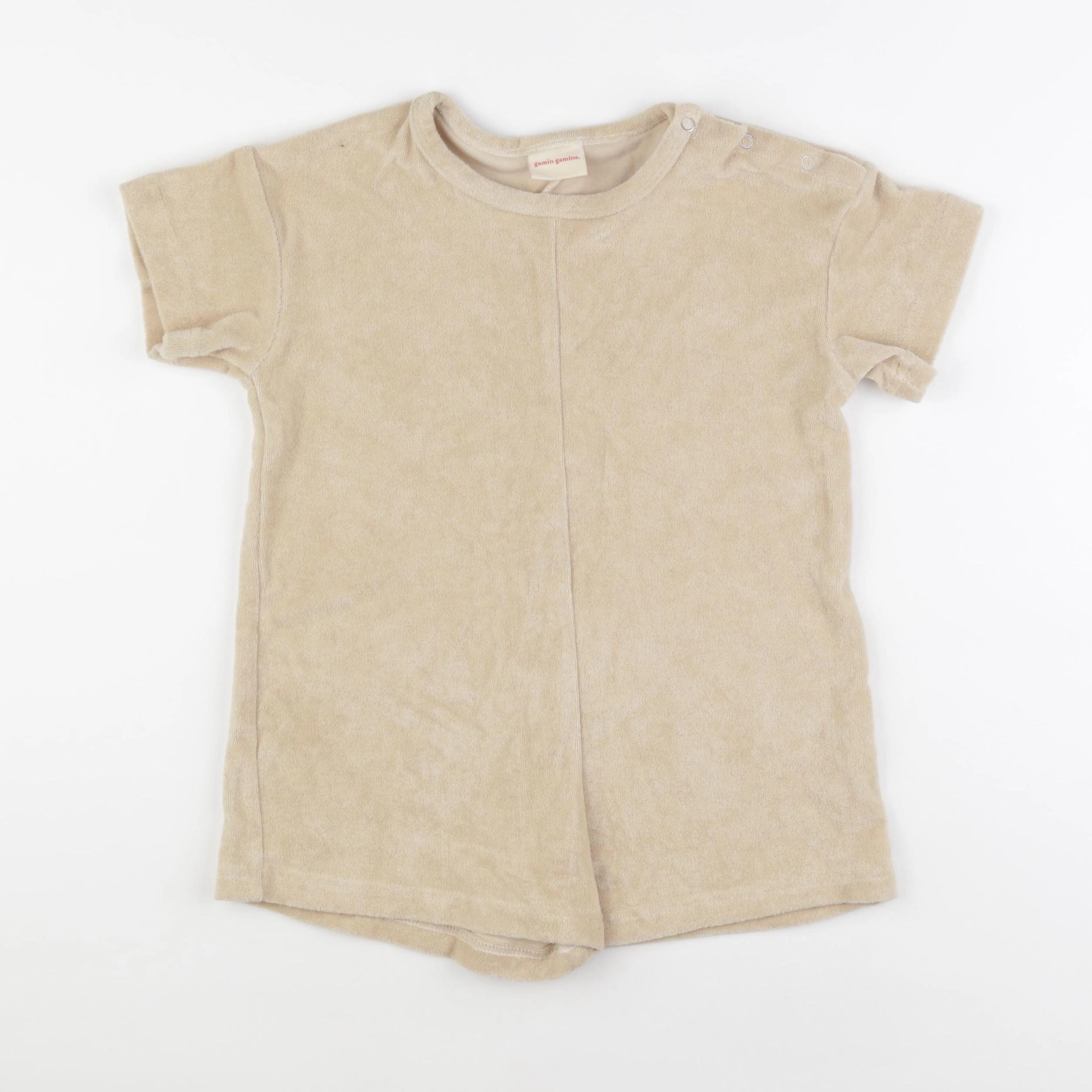 Gamin gamine - combinaison beige - 4 ans