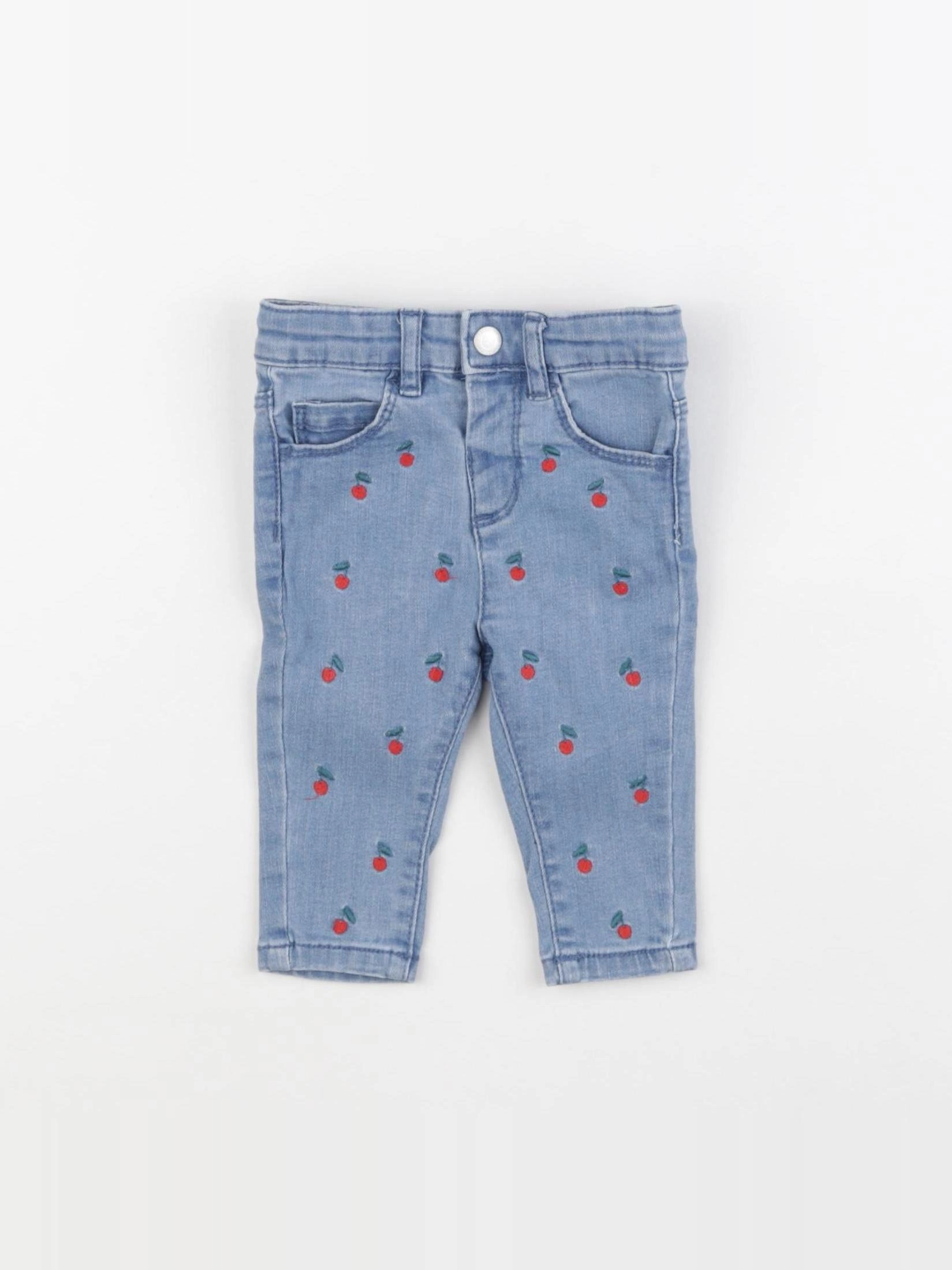 Vertbaudet - jean bleu - 3 mois