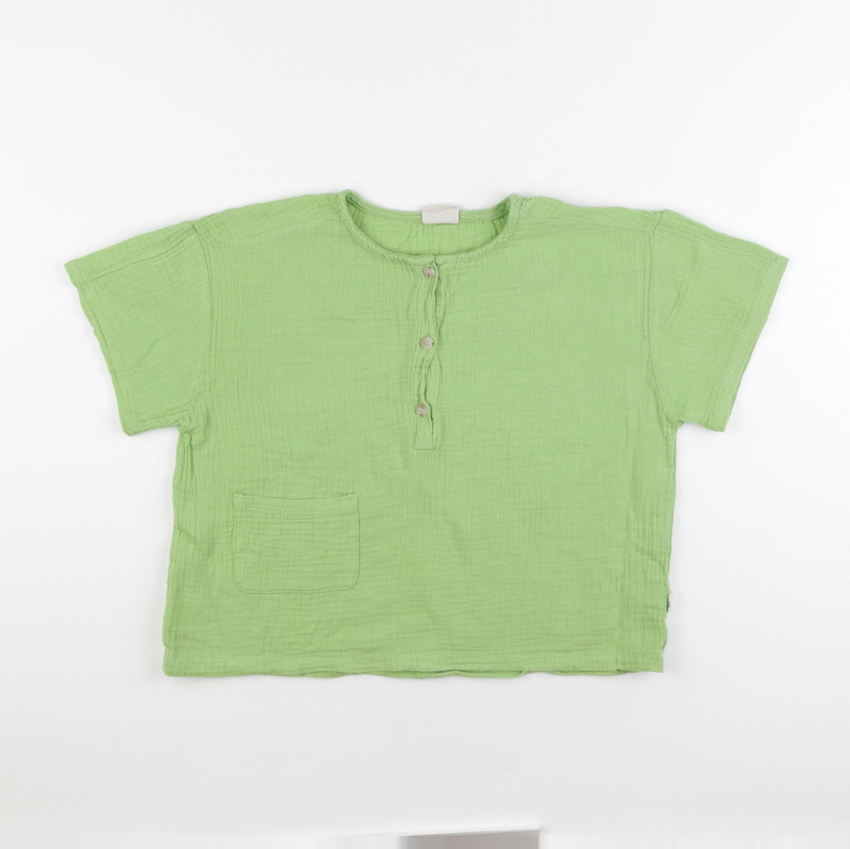 Gamin gamine - tee-shirt vert - 6/7 ans