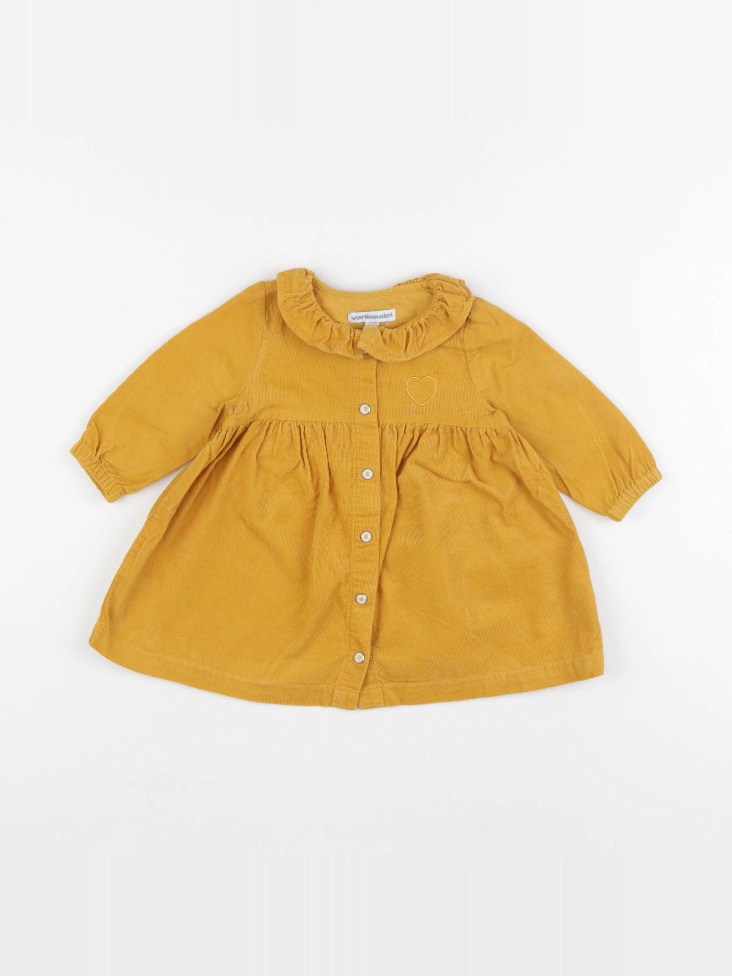 Vertbaudet - robe jaune - 6 mois
