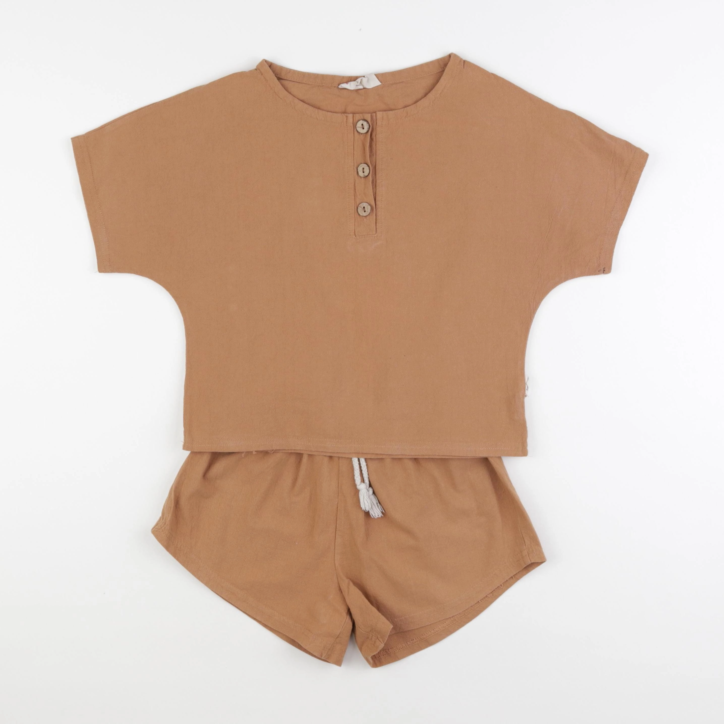 Gamin gamine - ensemble marron - 5/6 ans