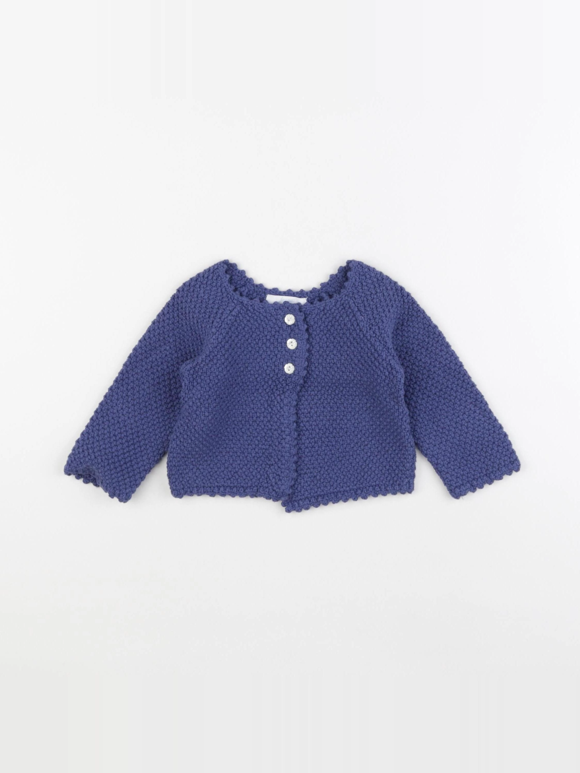 Jacadi - gilet bleu - 12 mois