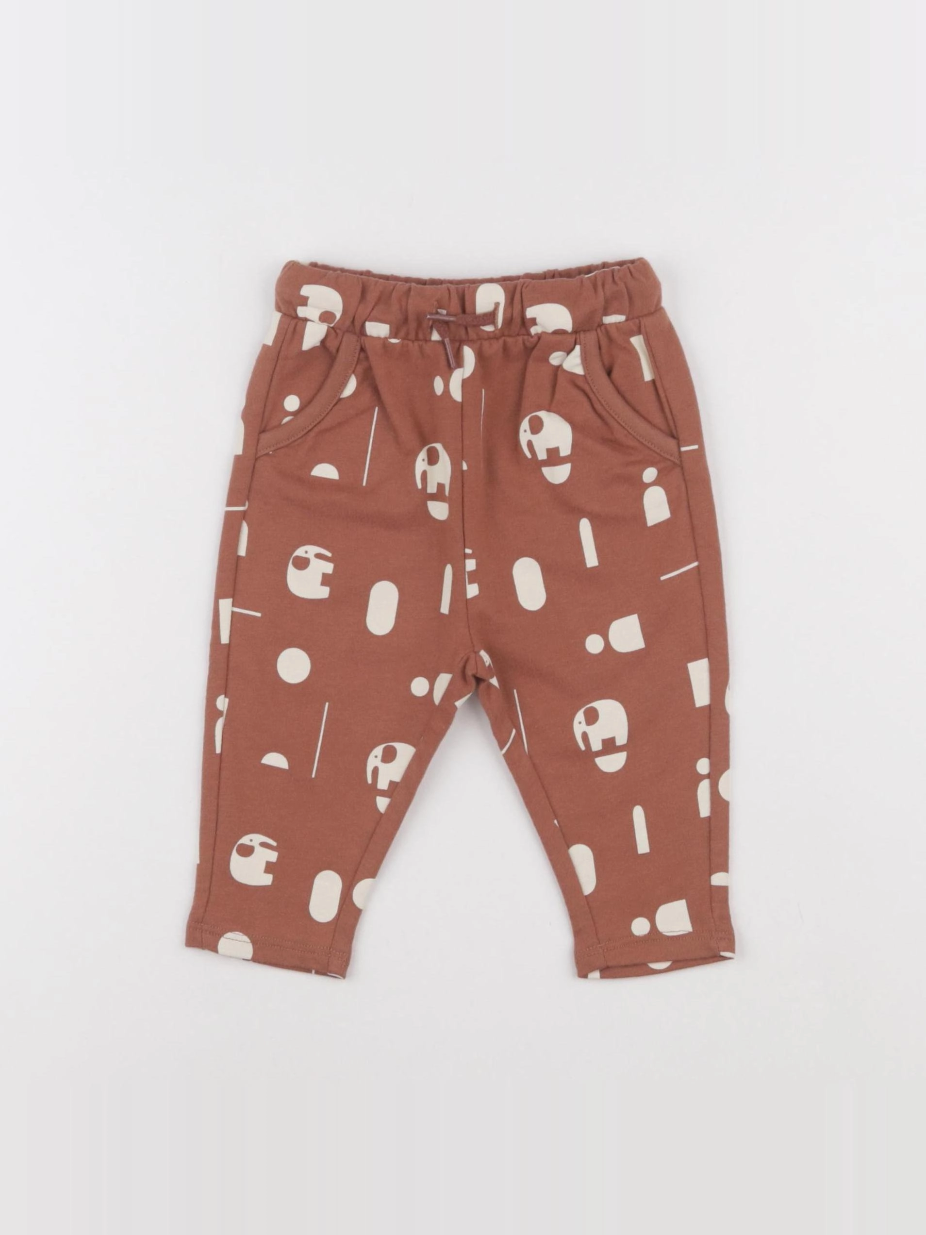 Vertbaudet - jogging marron - 6 mois