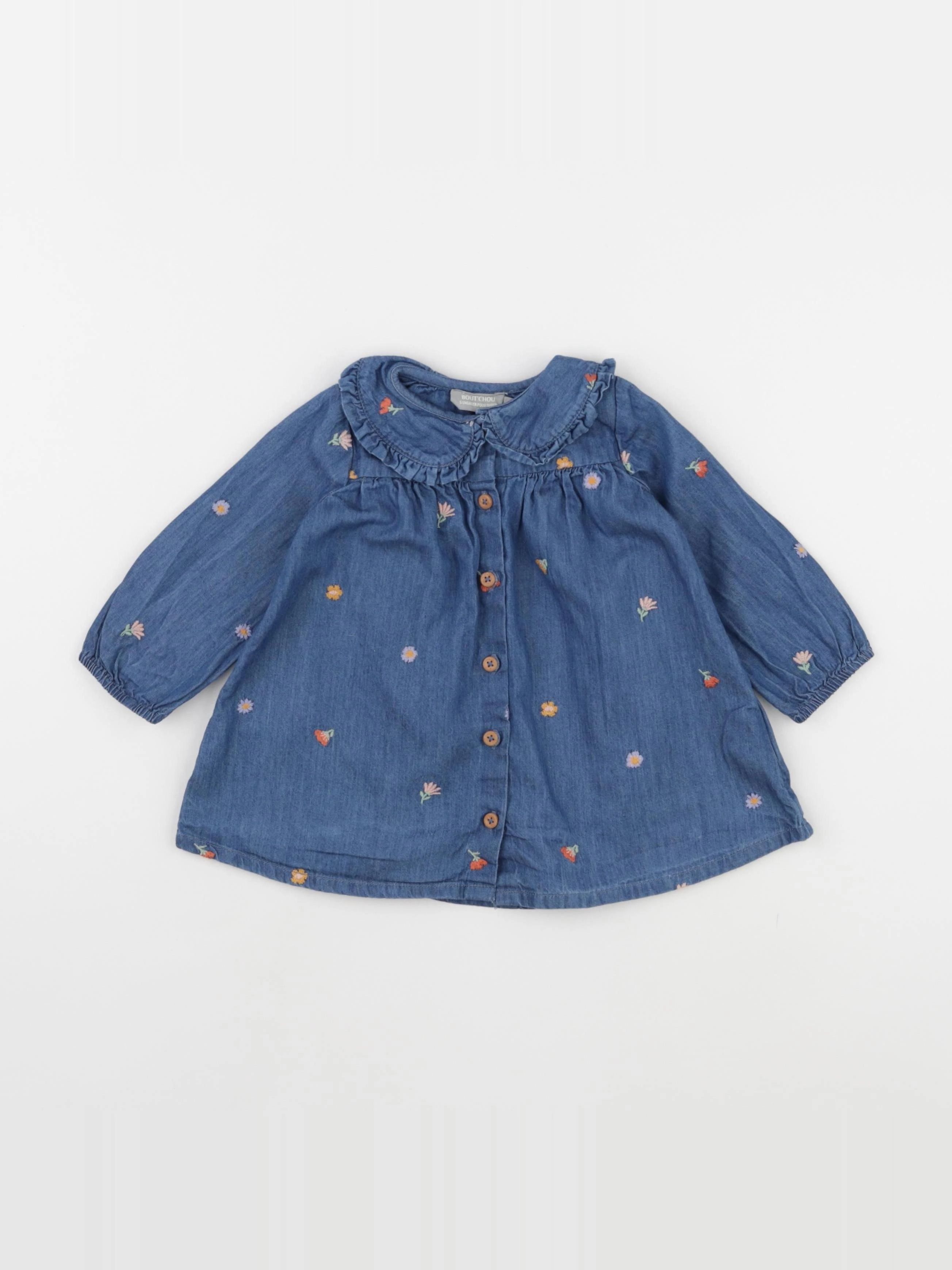 Boutchou - robe bleu - 6 mois