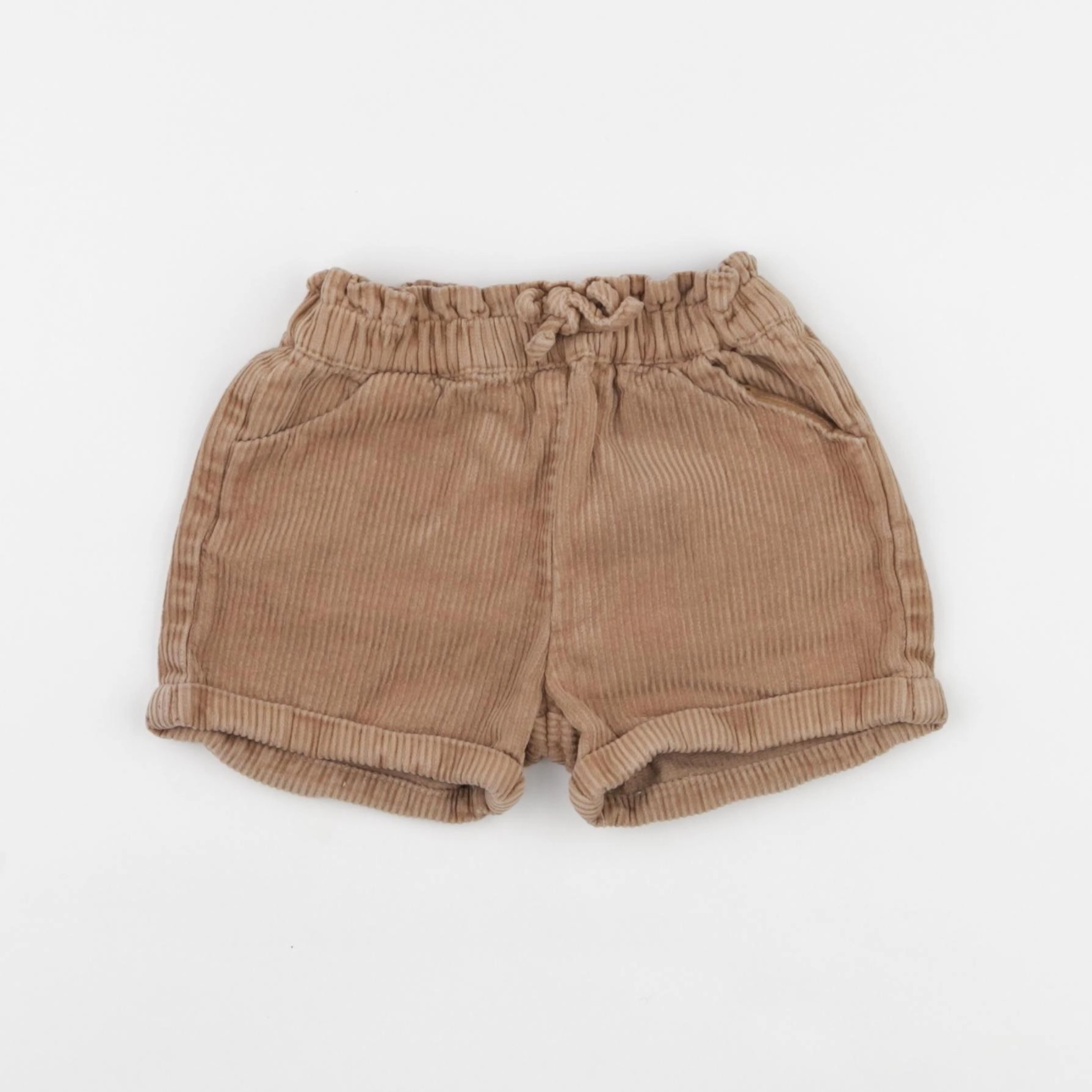 Vertbaudet - short marron - 18 mois