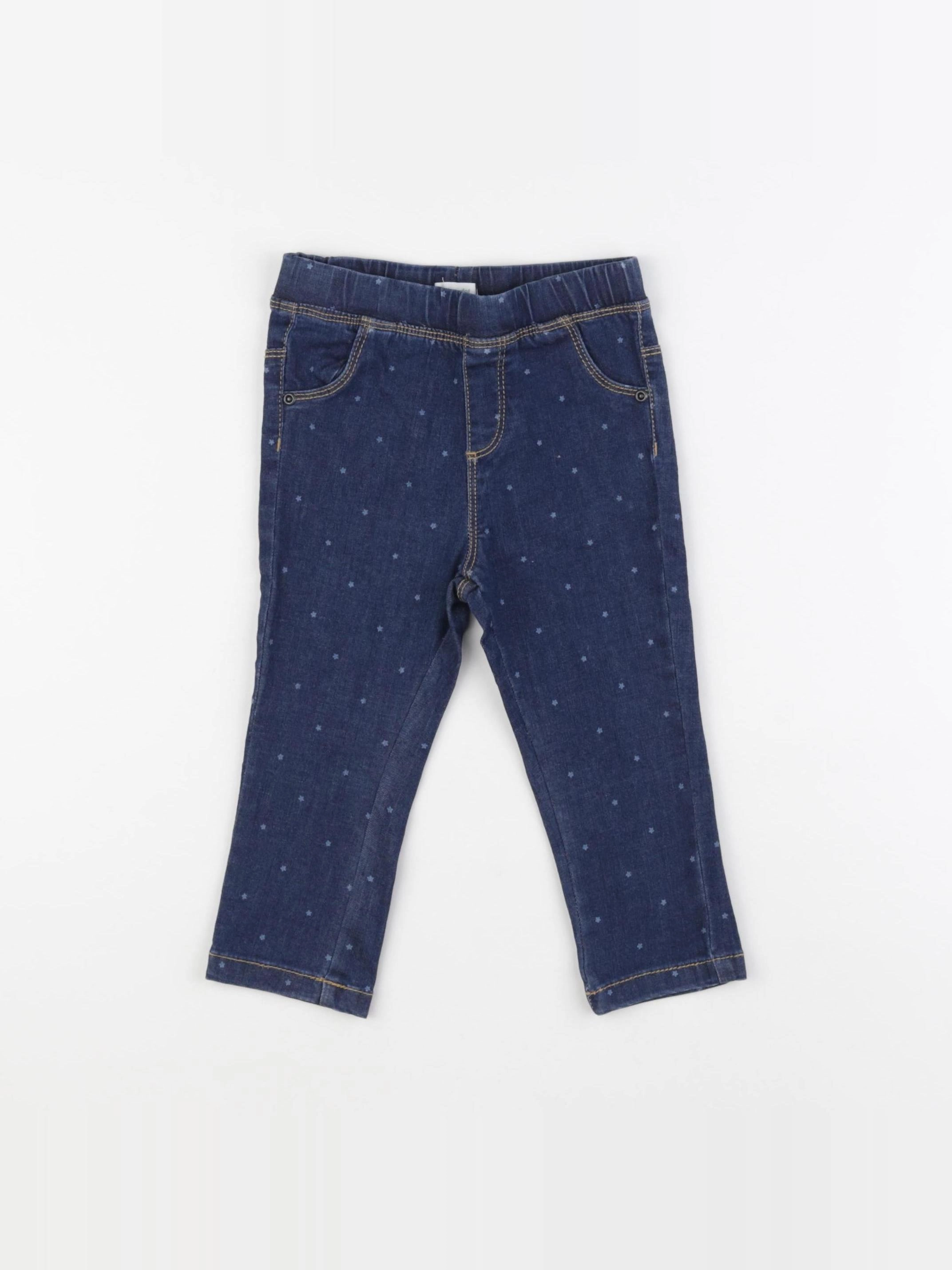 Vertbaudet - jegging bleu - 24 mois
