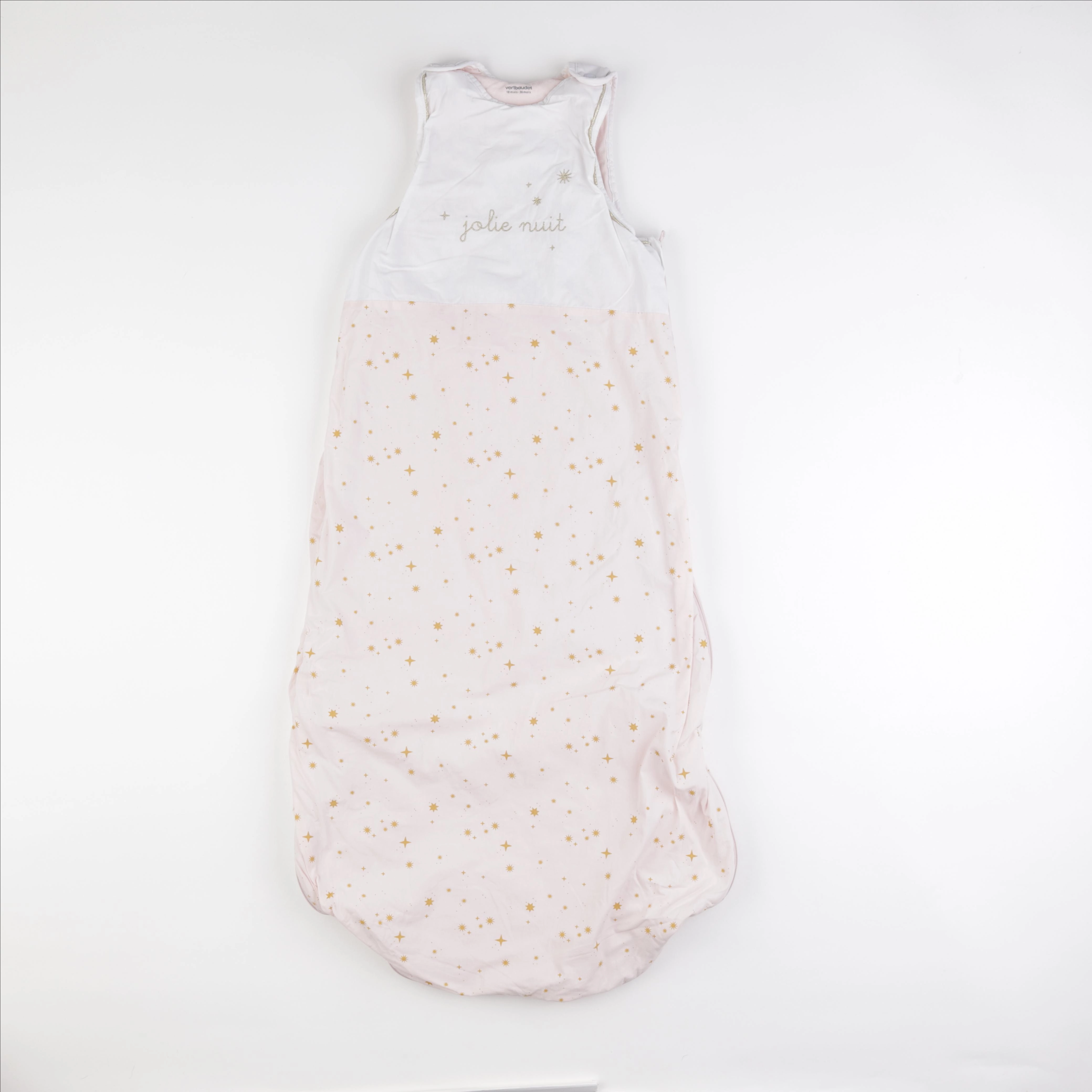 Vertbaudet - gigoteuse TOG 2,5 rose, blanc - 18/36 mois