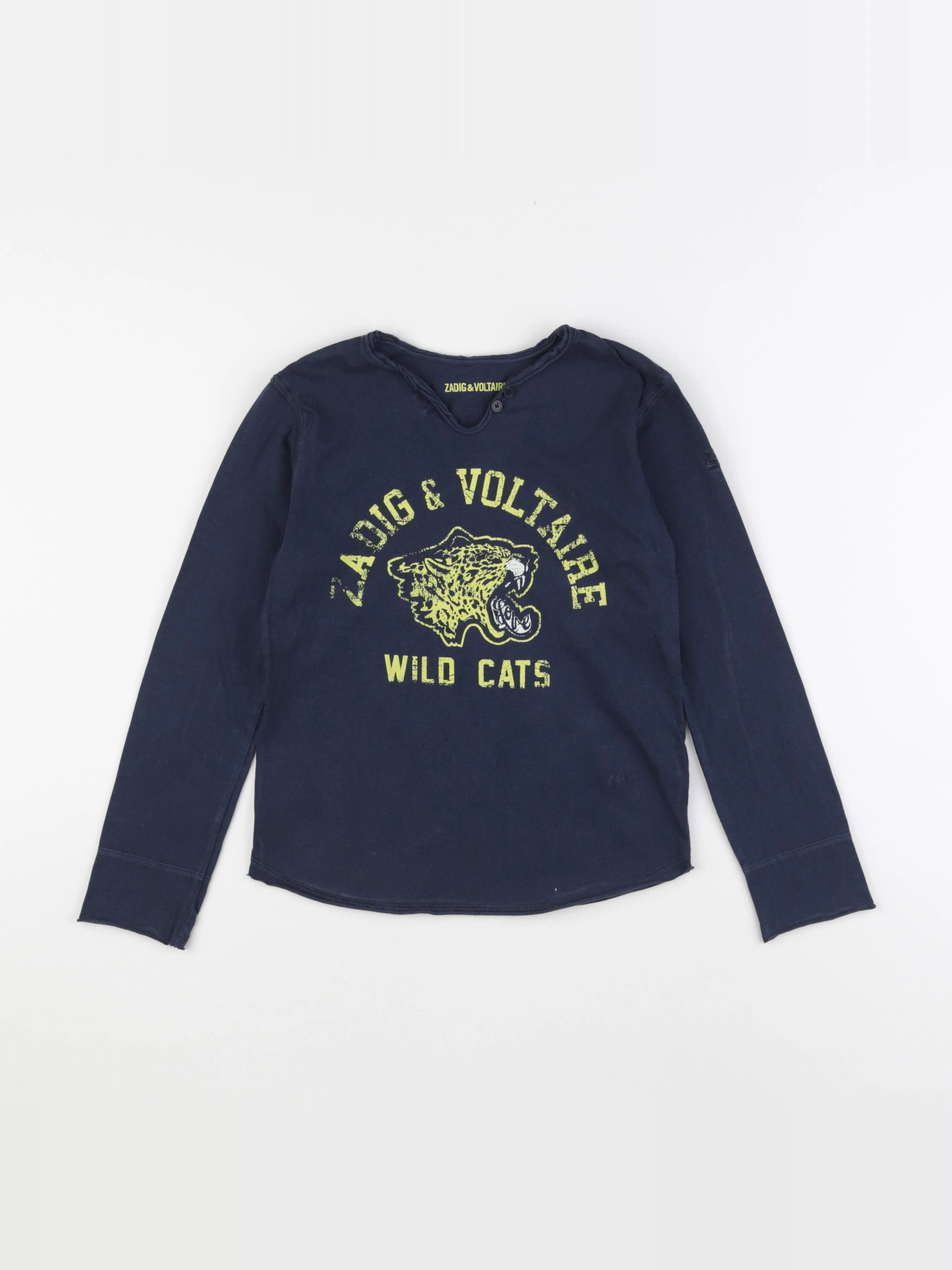 Zadig & Voltaire - tee-shirt bleu - 8 ans