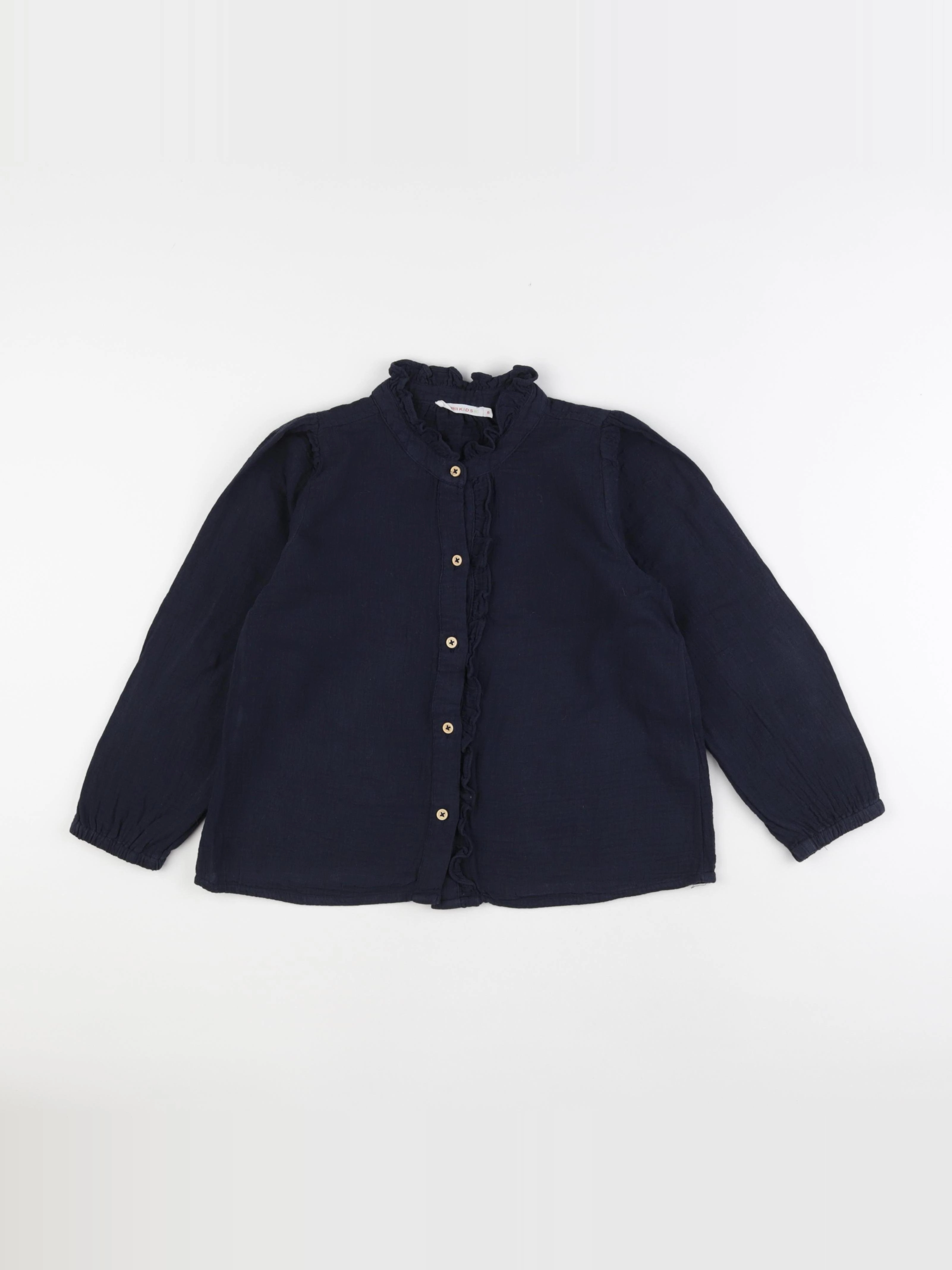 Monoprix - blouse bleu - 8 ans