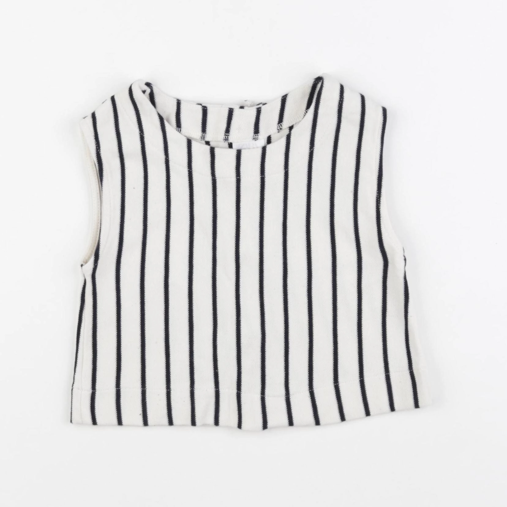 Zara - débardeur beige, noir - 6/7 ans