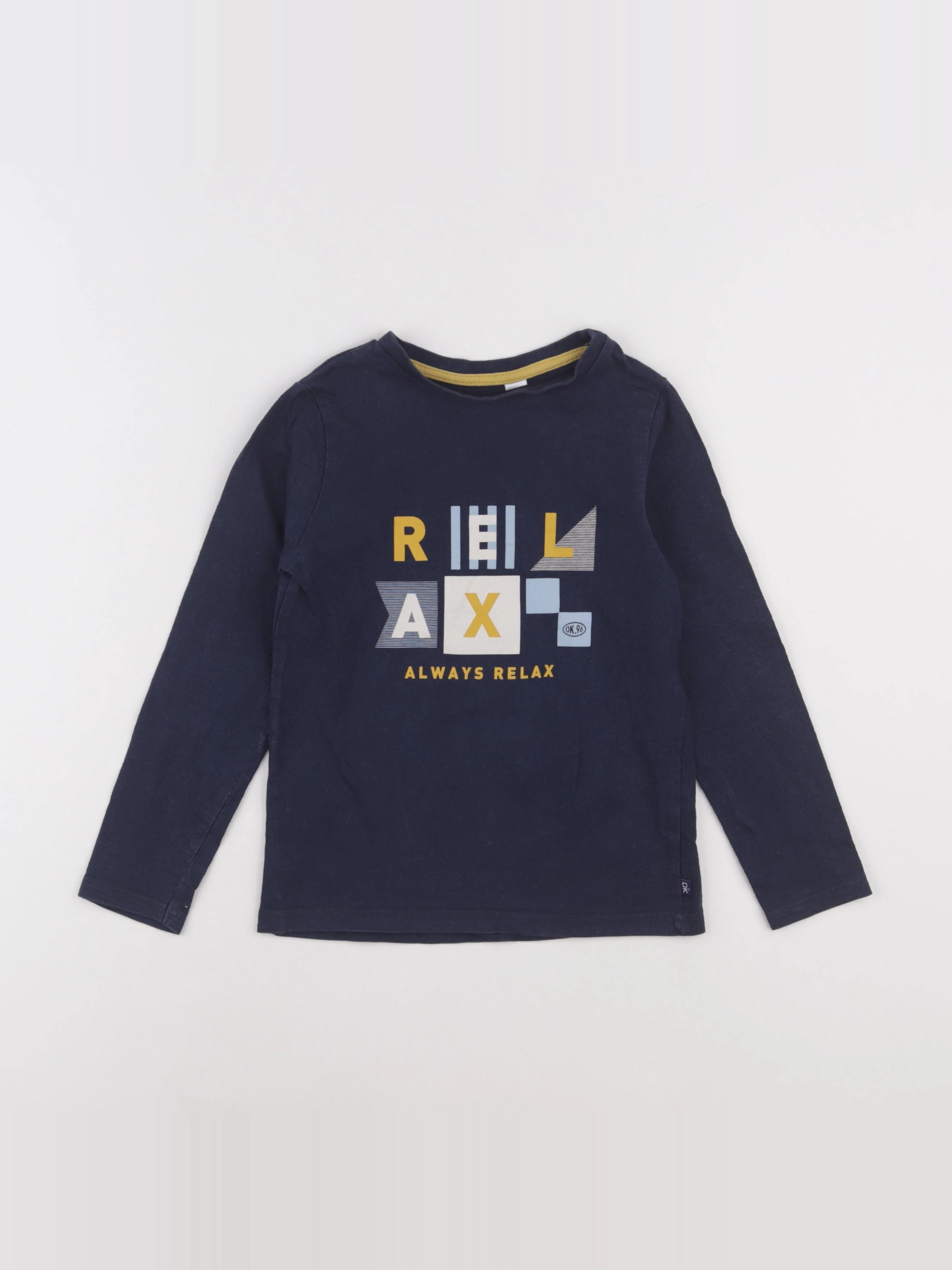 Okaidi - tee-shirt bleu - 5 ans