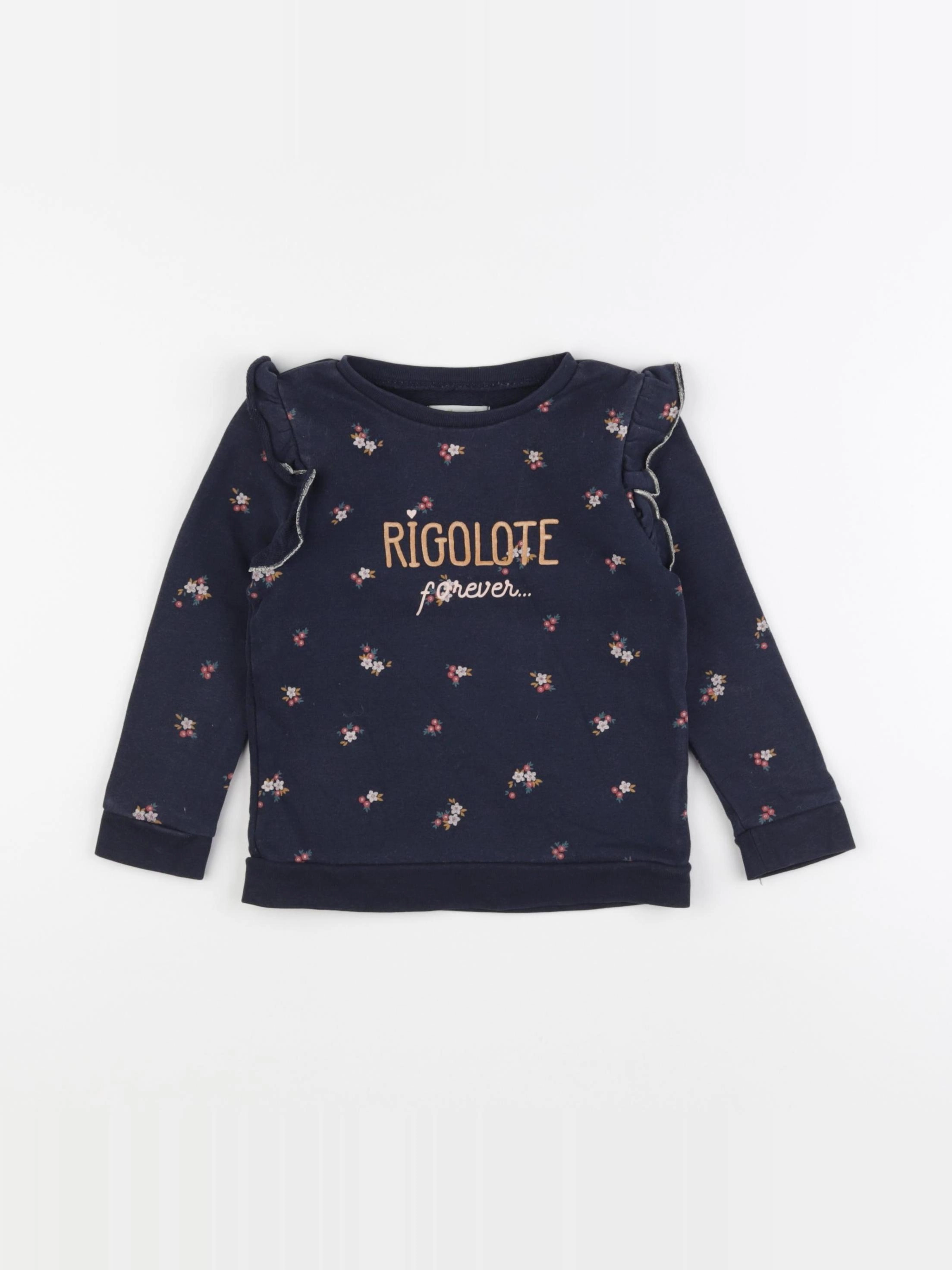 Vertbaudet - sweat bleu - 3 ans