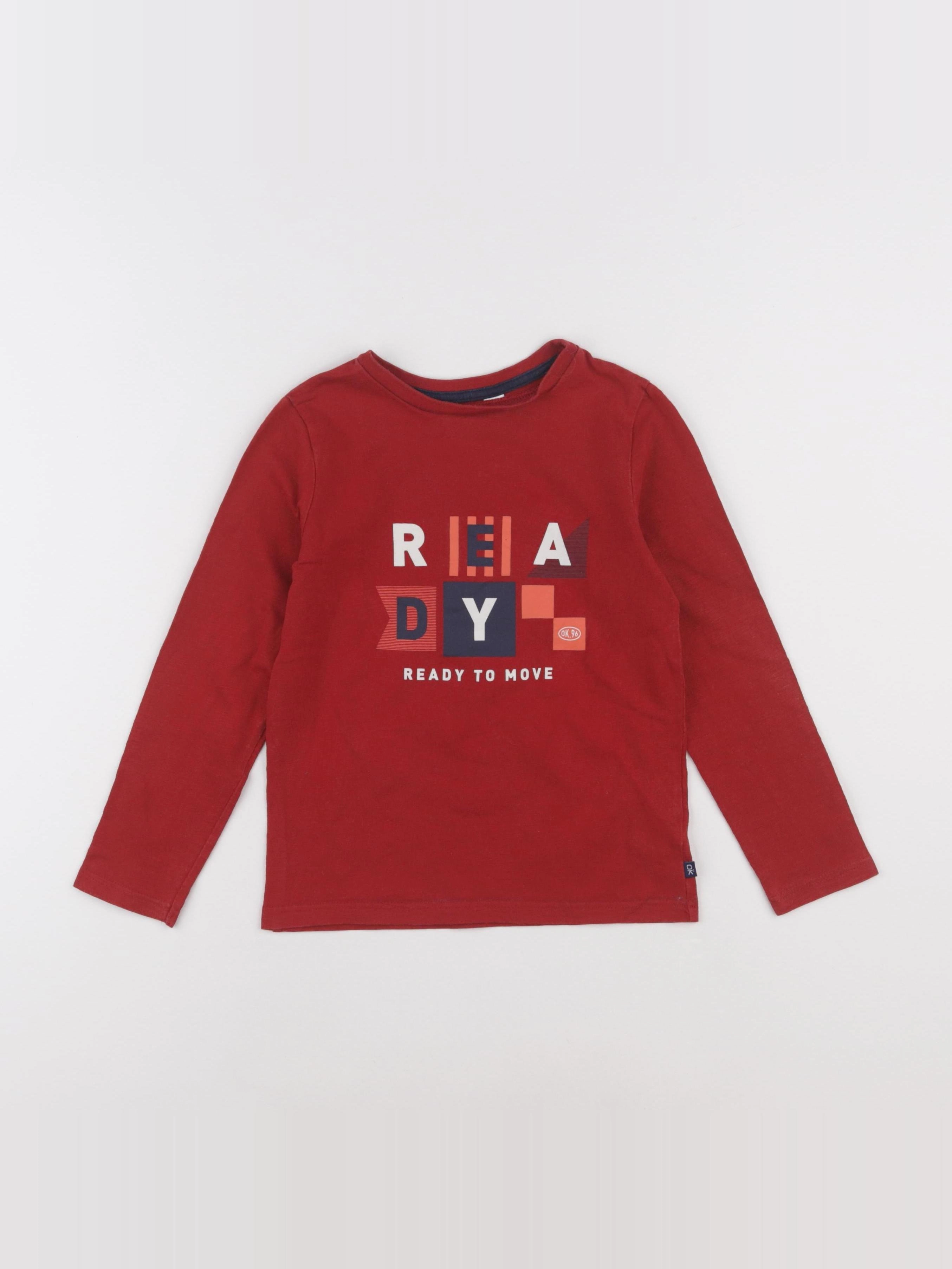 Okaidi - tee-shirt rouge - 5 ans
