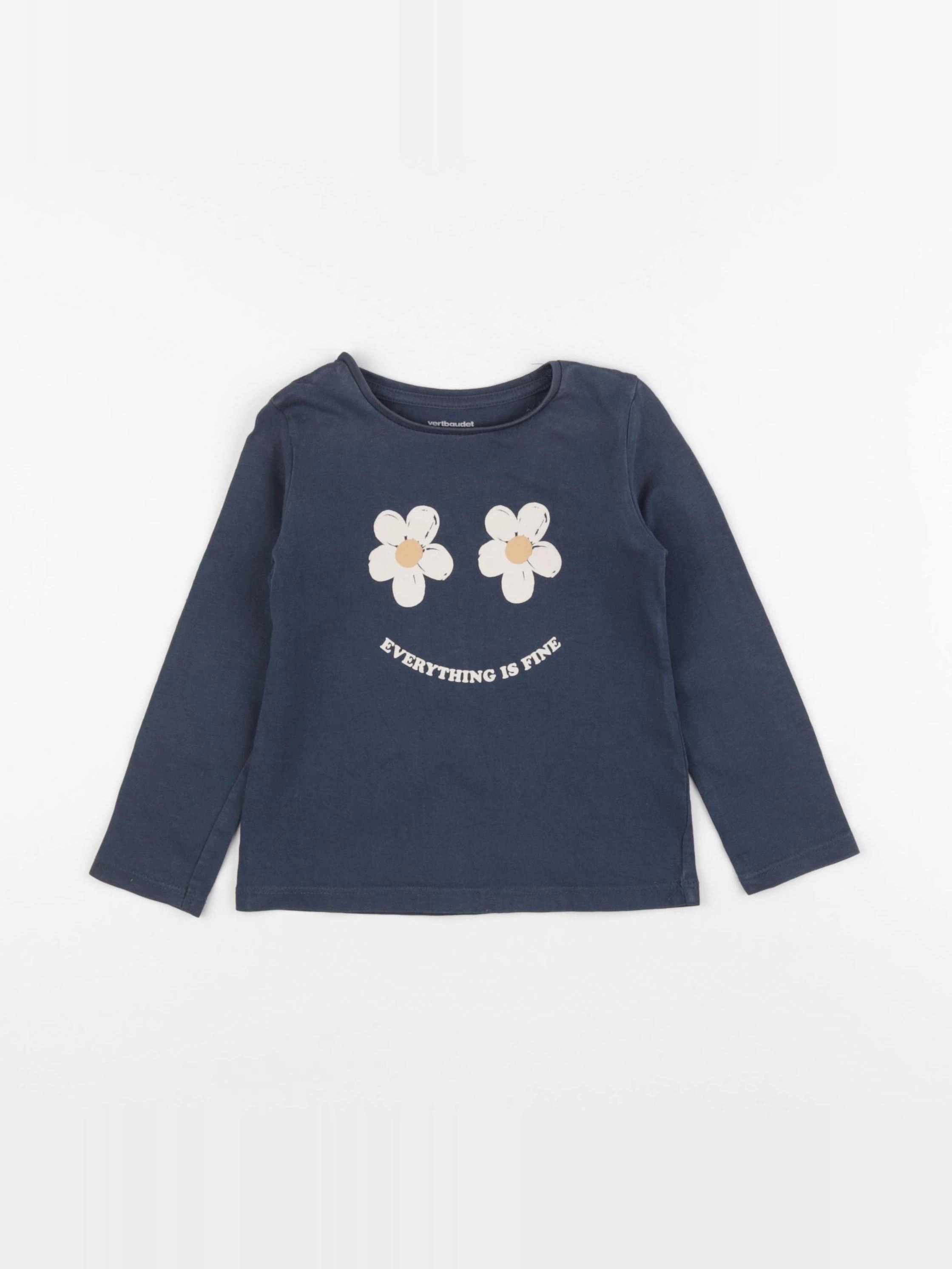 Vertbaudet - tee-shirt bleu - 3 ans