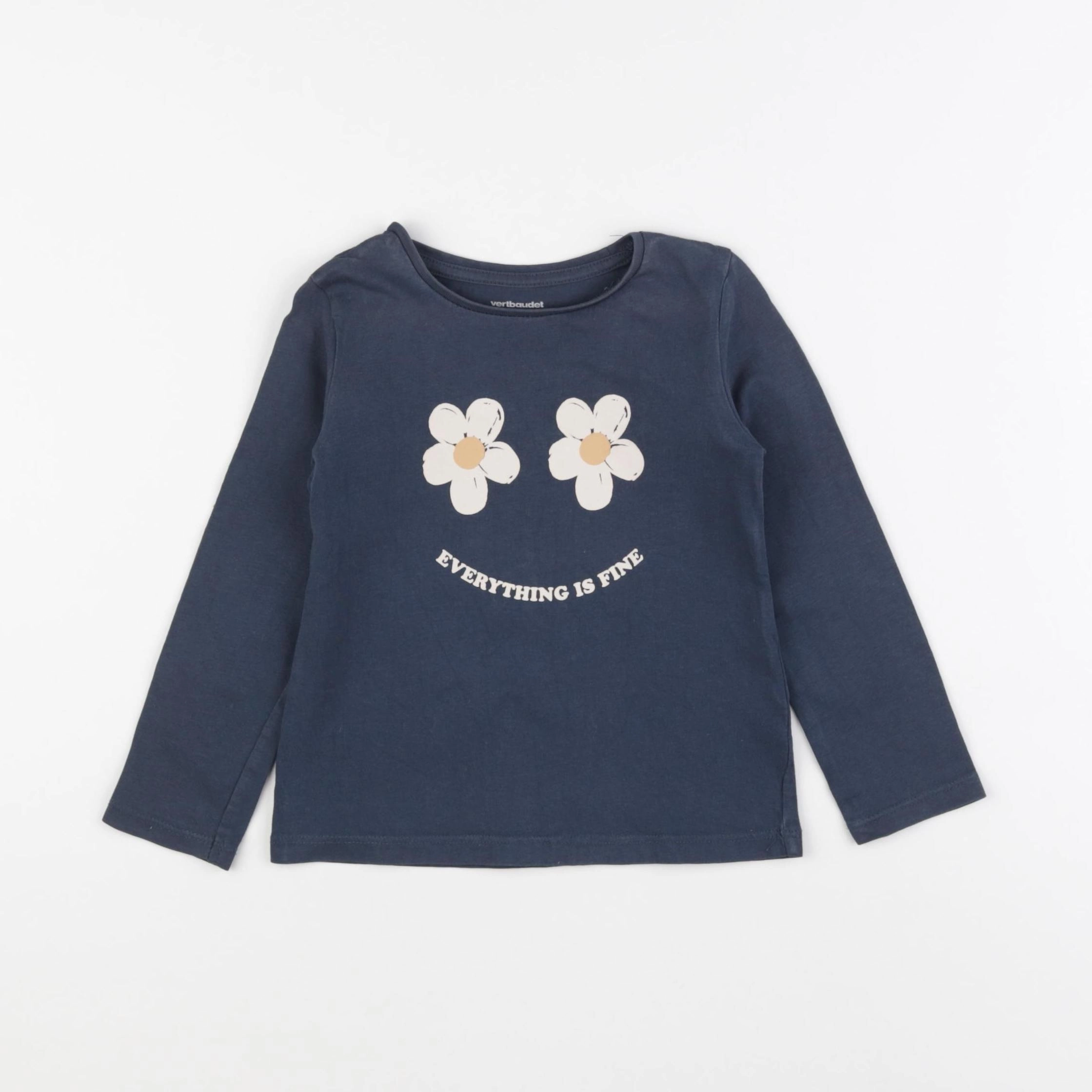 Vertbaudet - tee-shirt bleu - 3 ans
