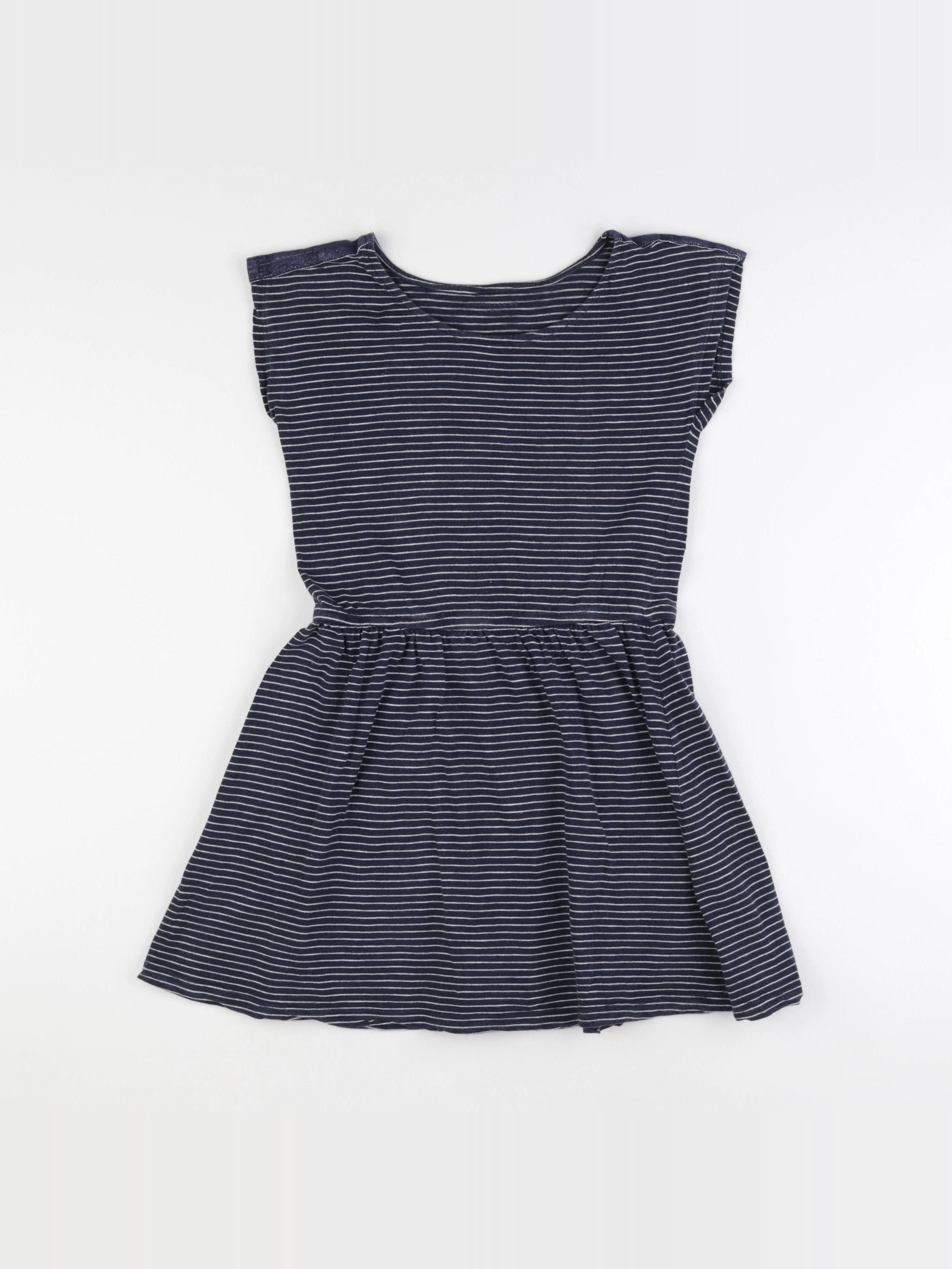 Monoprix - robe bleu, blanc - 12 ans