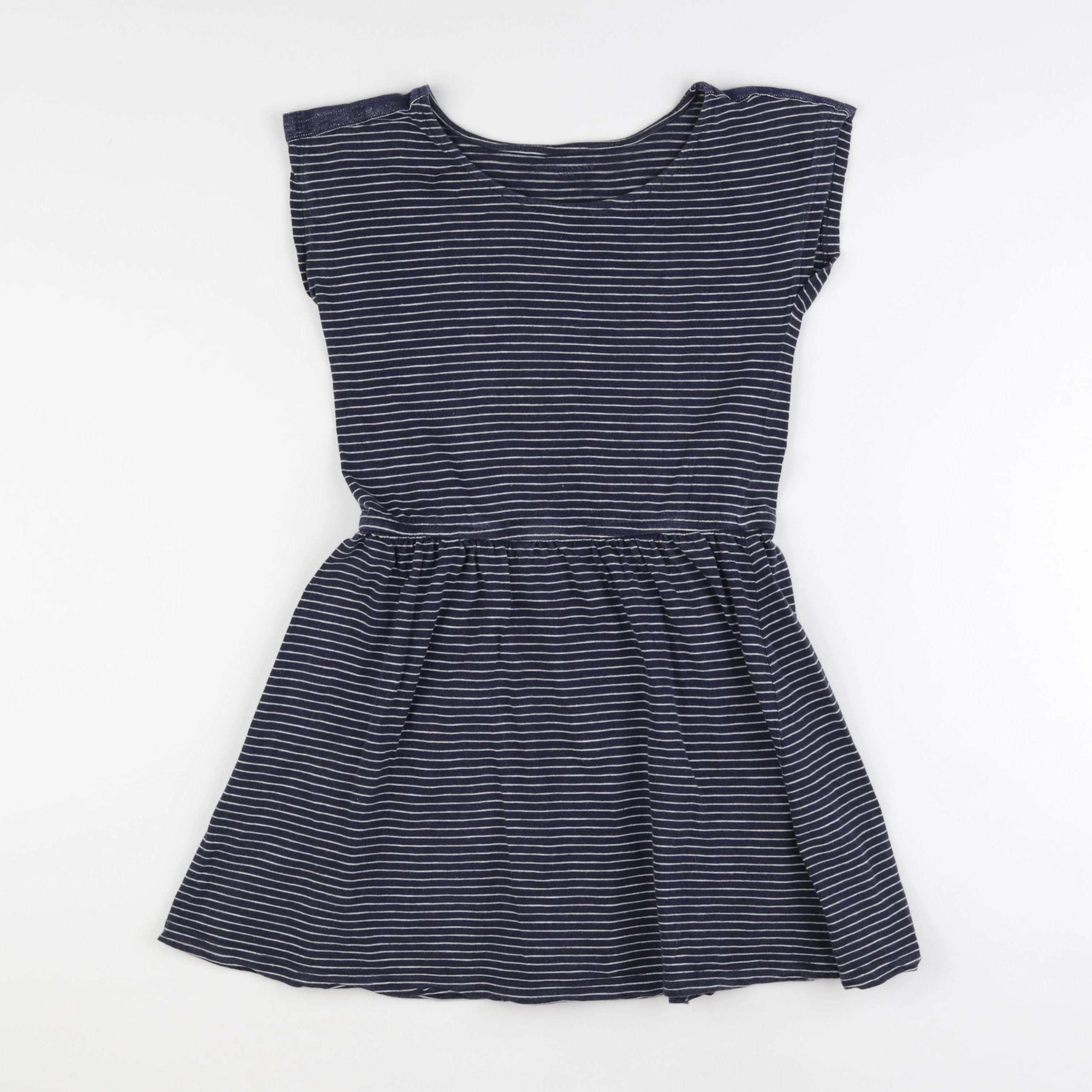 Monoprix - robe bleu, blanc - 12 ans