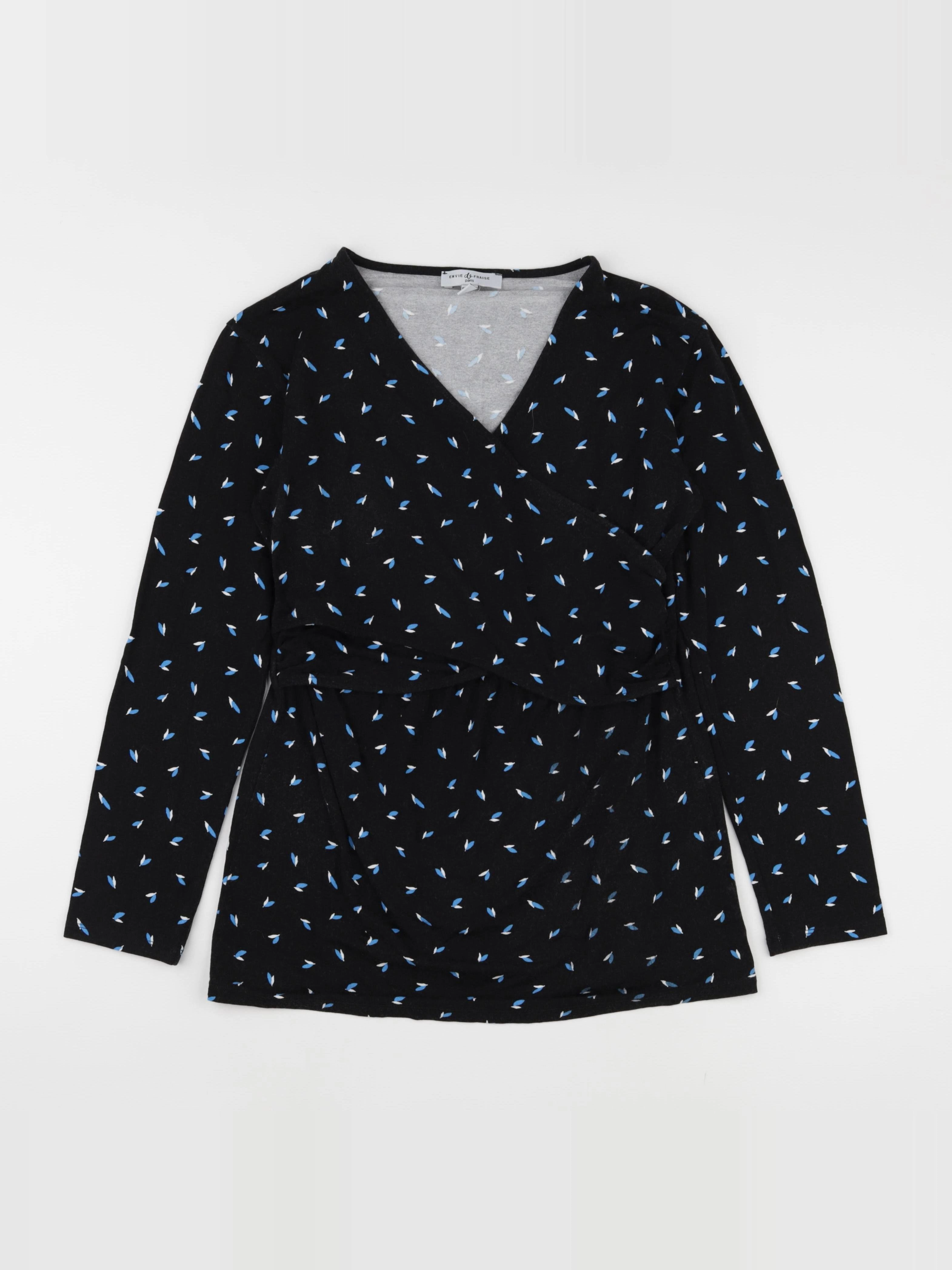 Envie de fraise - tee-shirt grossesse, allaitement noir - 38 à 40