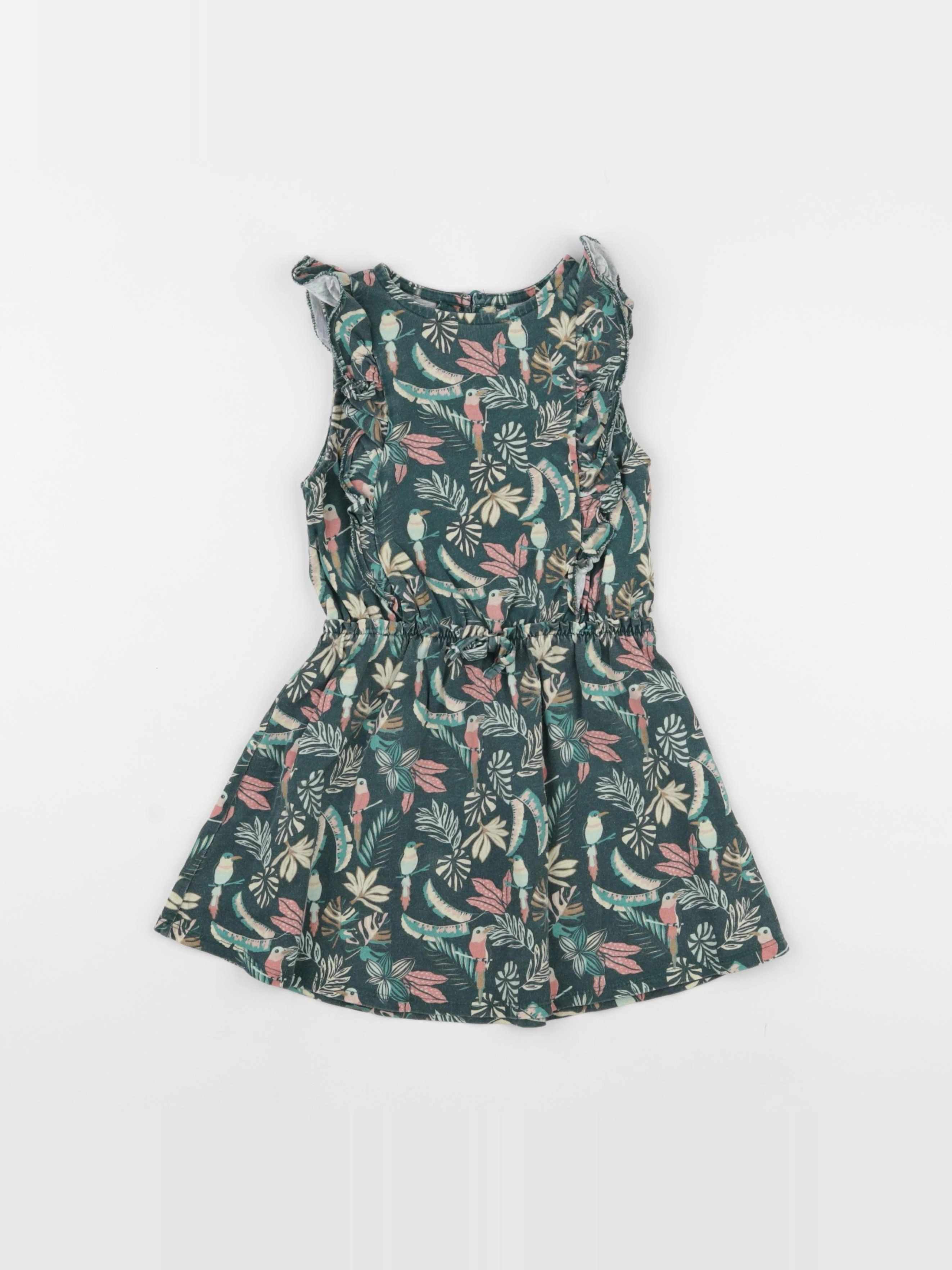 Vertbaudet - robe vert - 4 ans
