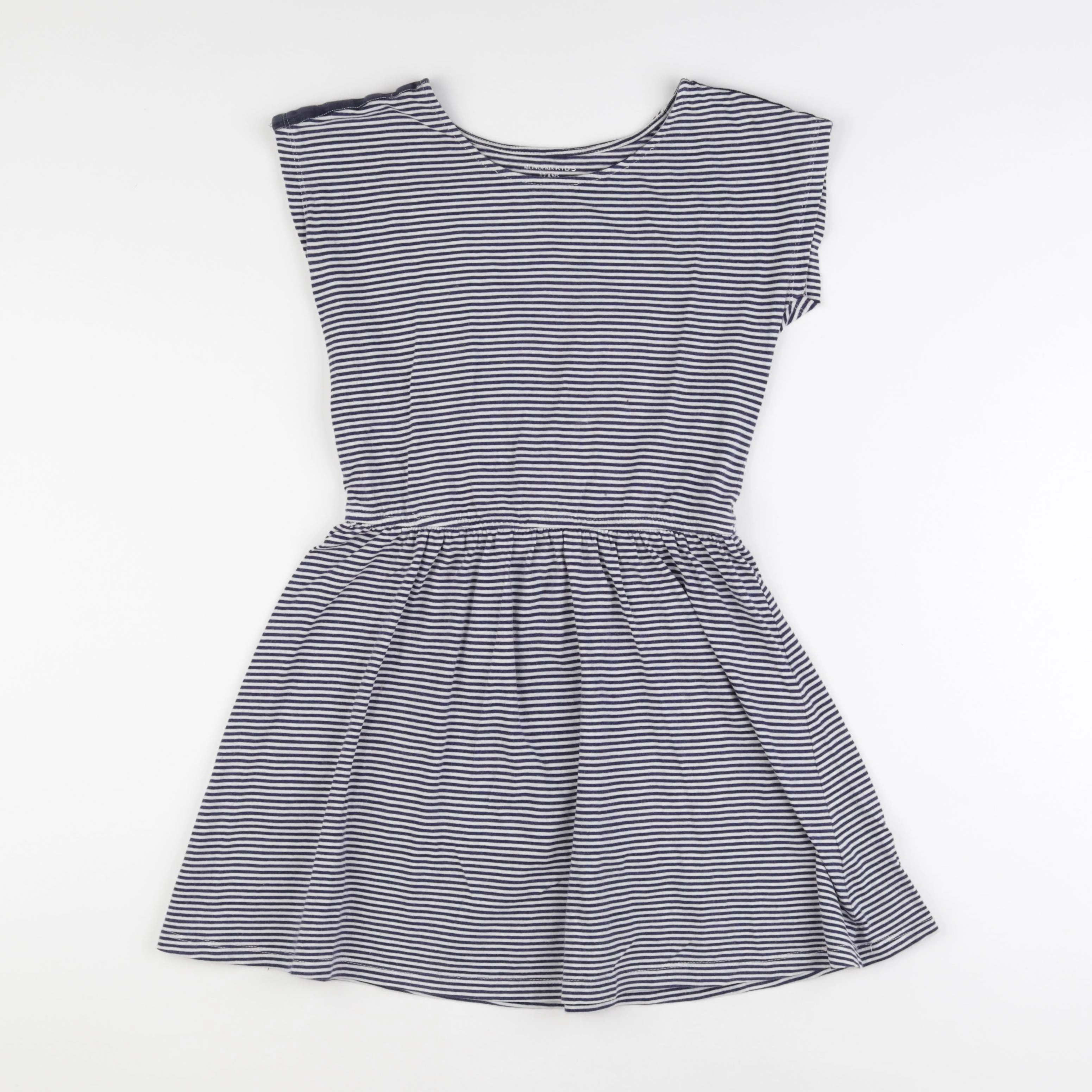 Monoprix - robe bleu, blanc - 12 ans
