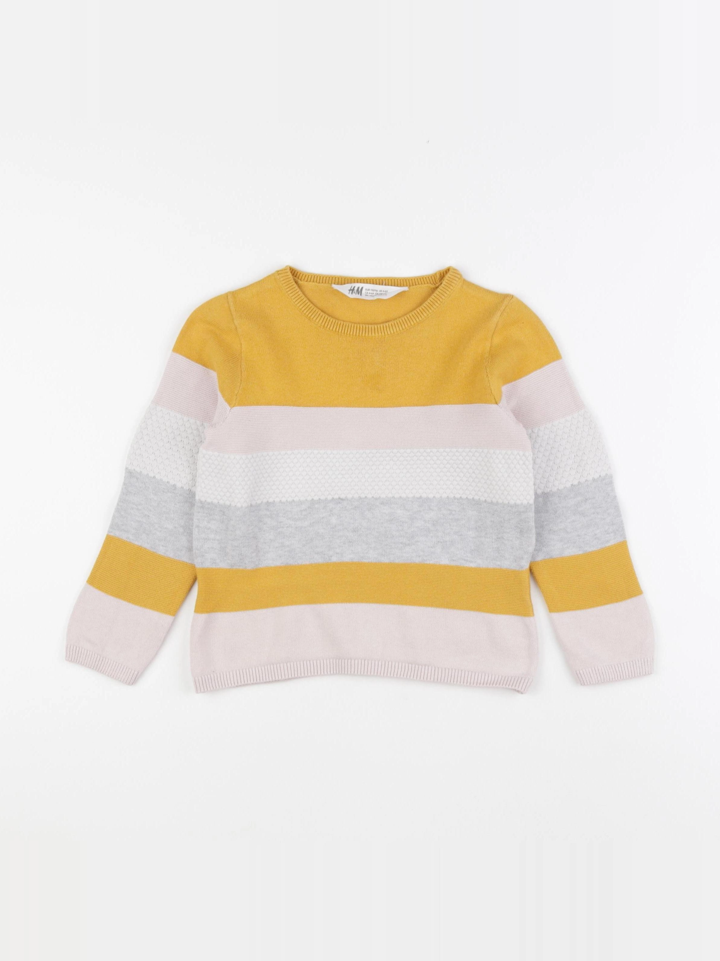 H&M - pull jaune - 5/6 ans