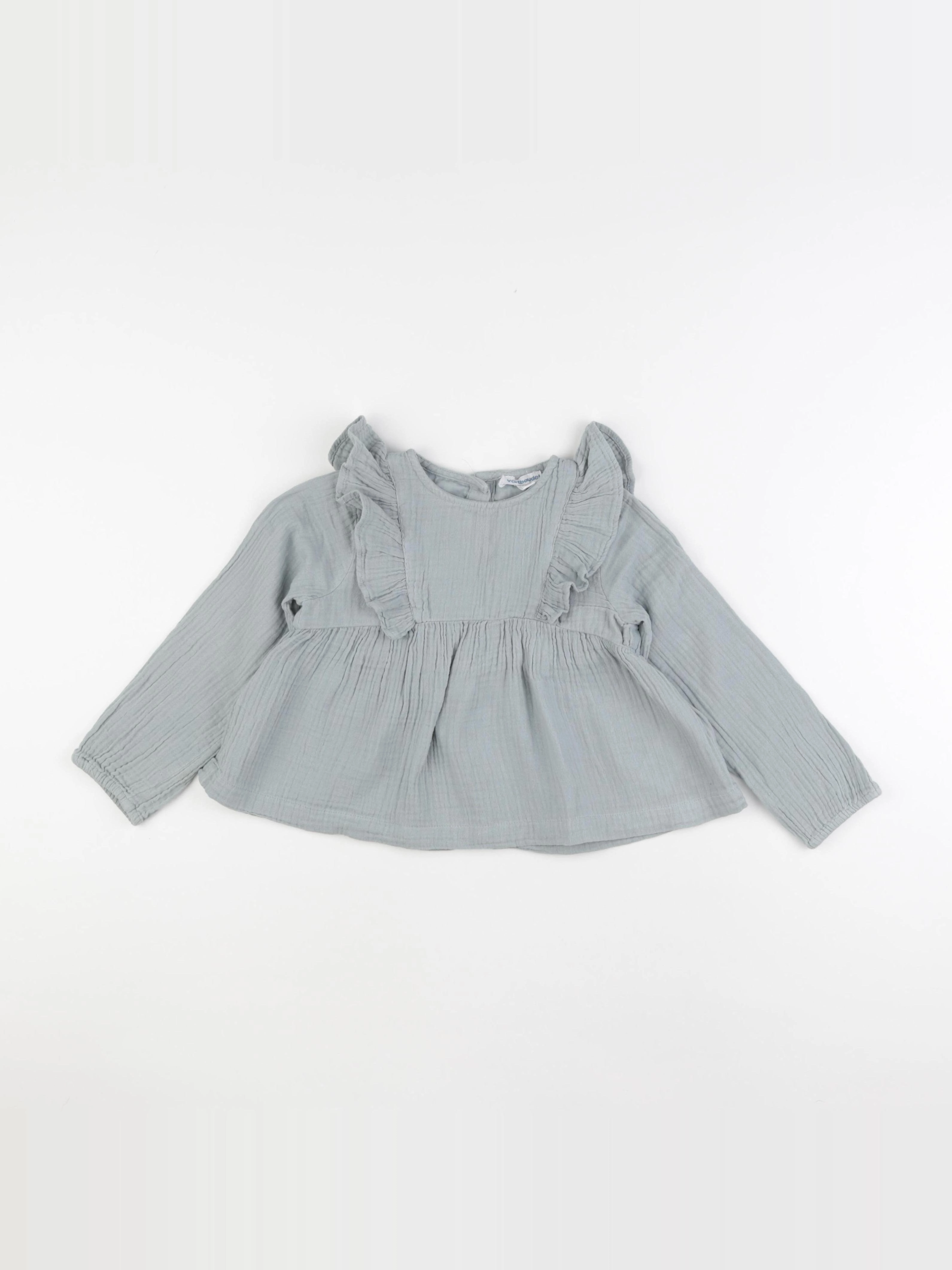 Vertbaudet - blouse bleu - 3 ans