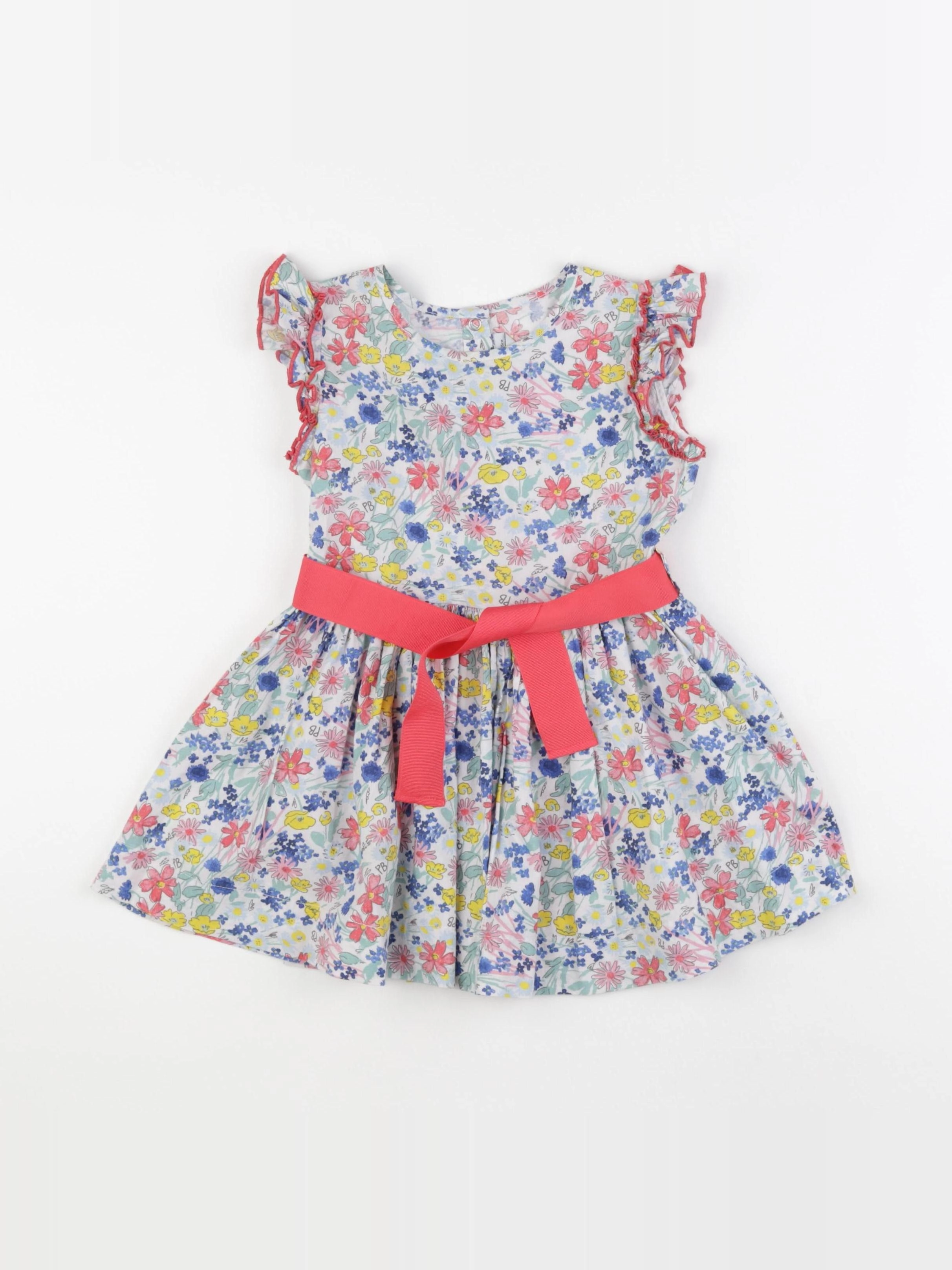 Petit Bateau - robe bleu - 3 ans