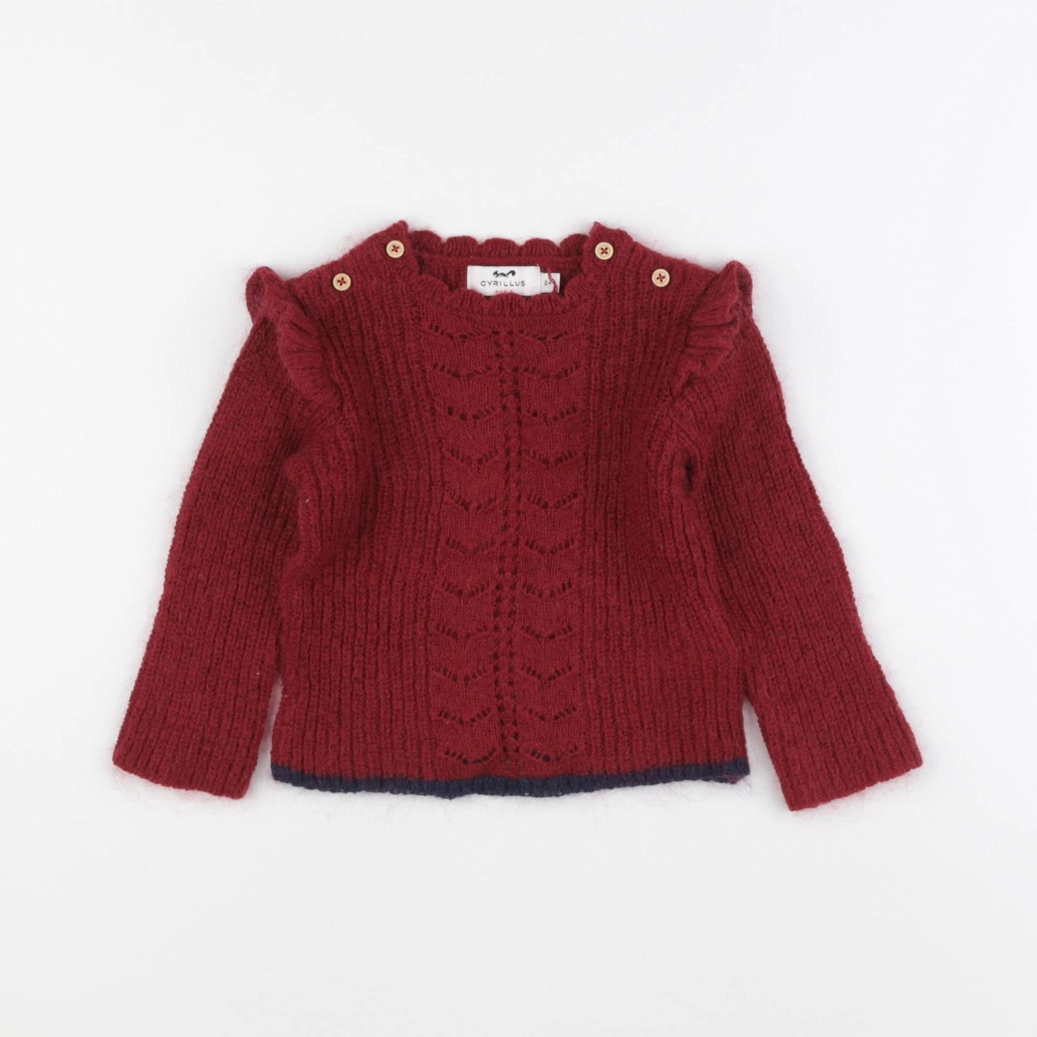 Cyrillus - pull rouge - 24 mois