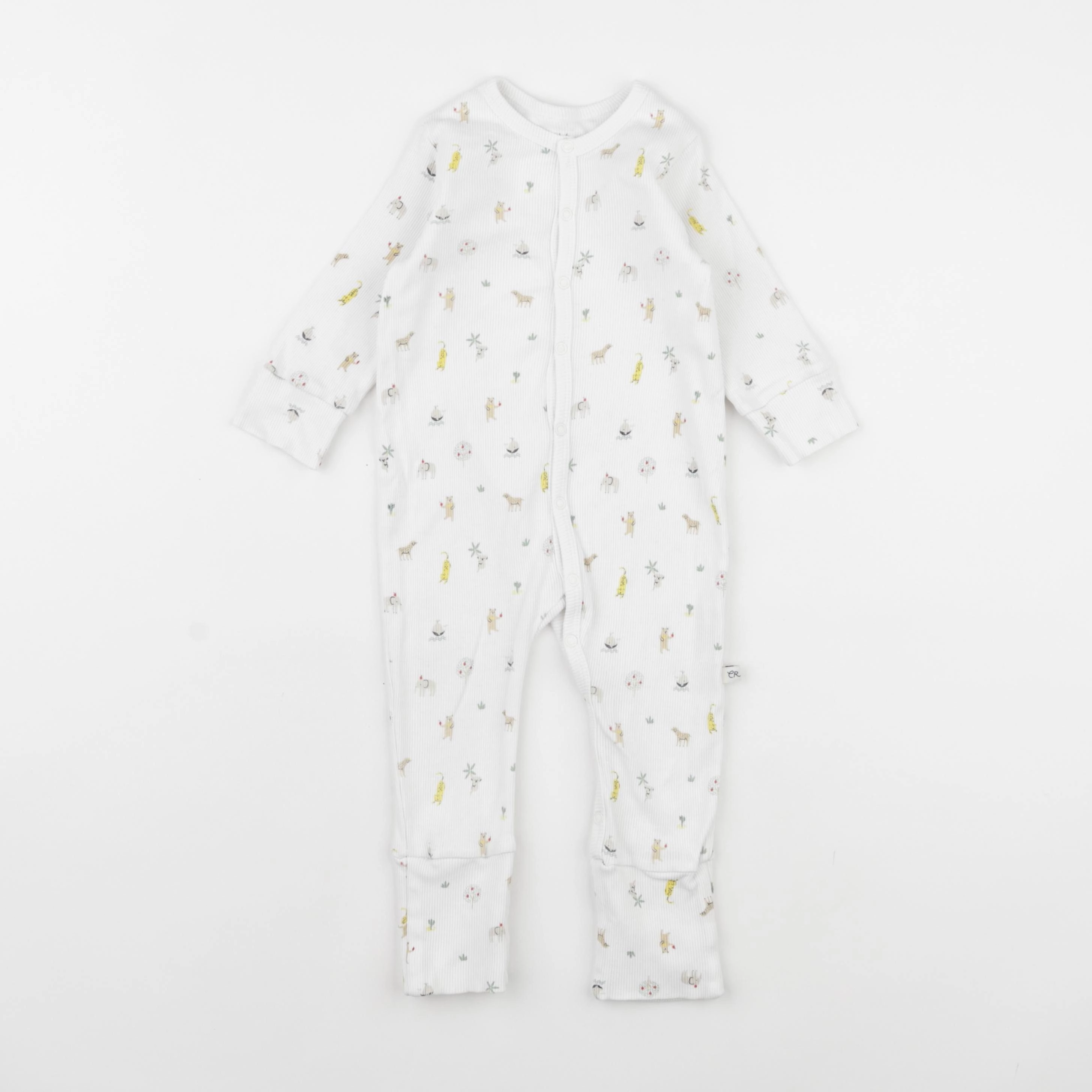 Cadet Rousselle - pyjama coton blanc - 6 mois