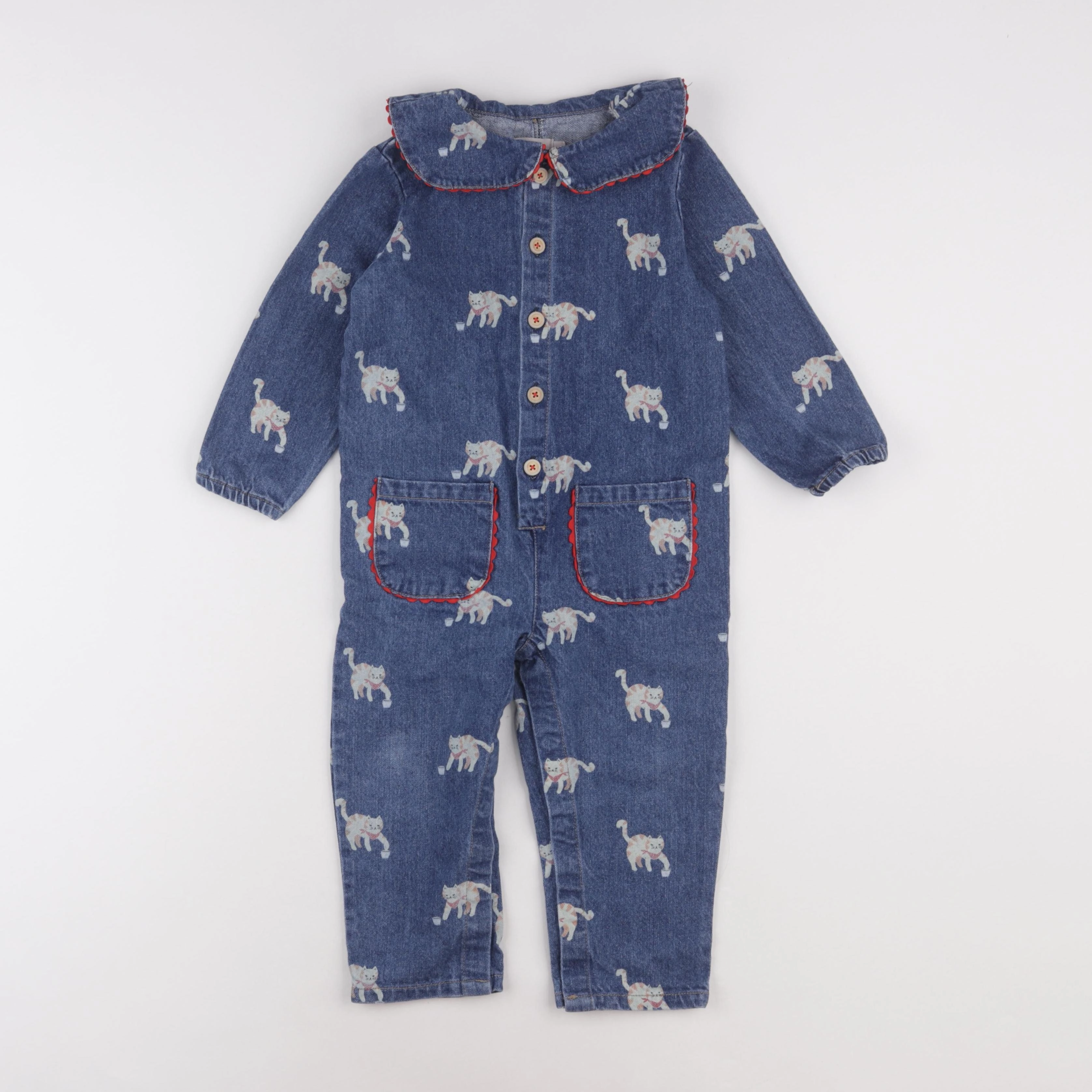 Boutchou - combinaison bleu - 24 mois