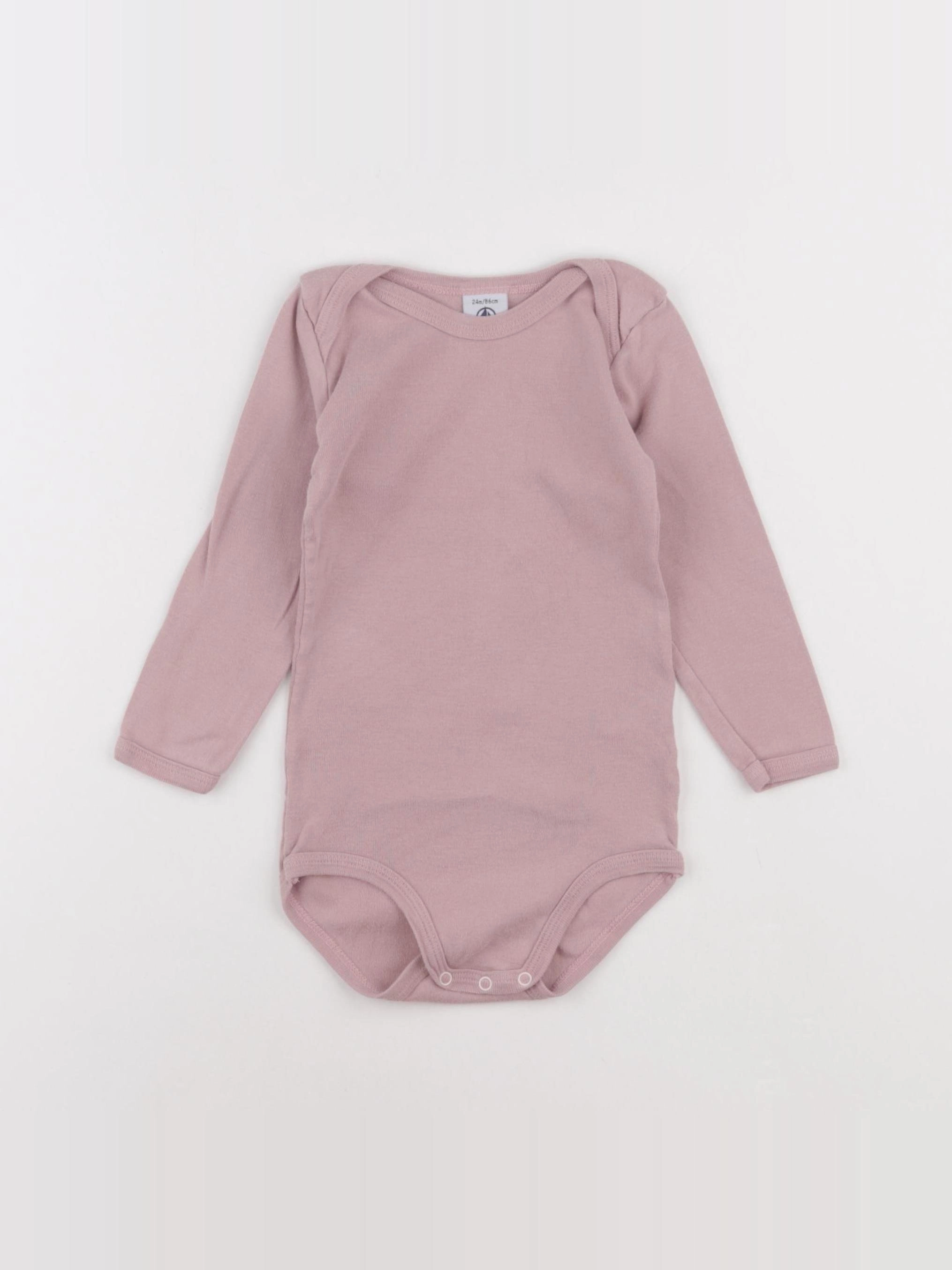 Petit Bateau - body rose - 24 mois