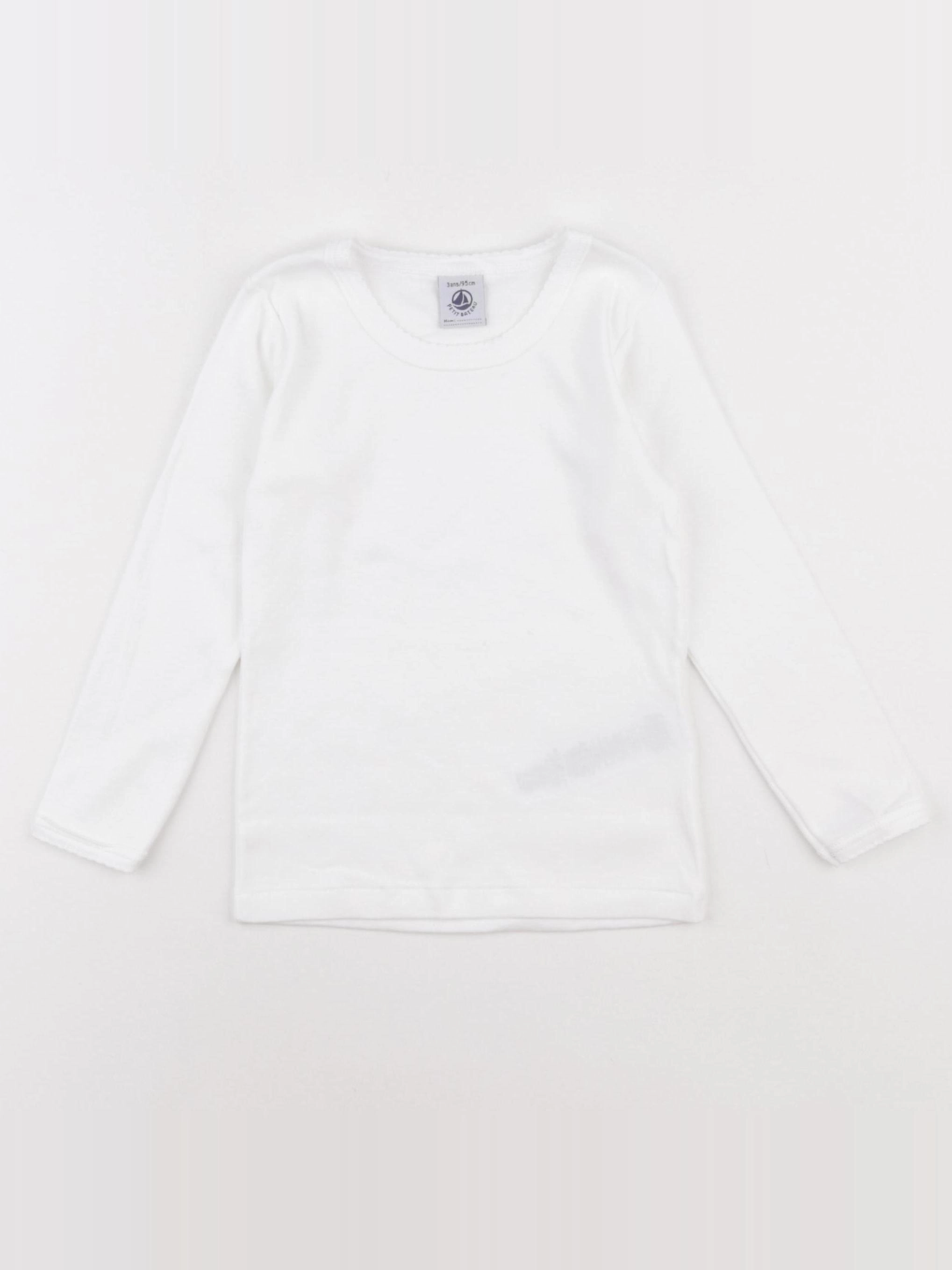 Petit Bateau - maillot de corps blanc - 3 ans