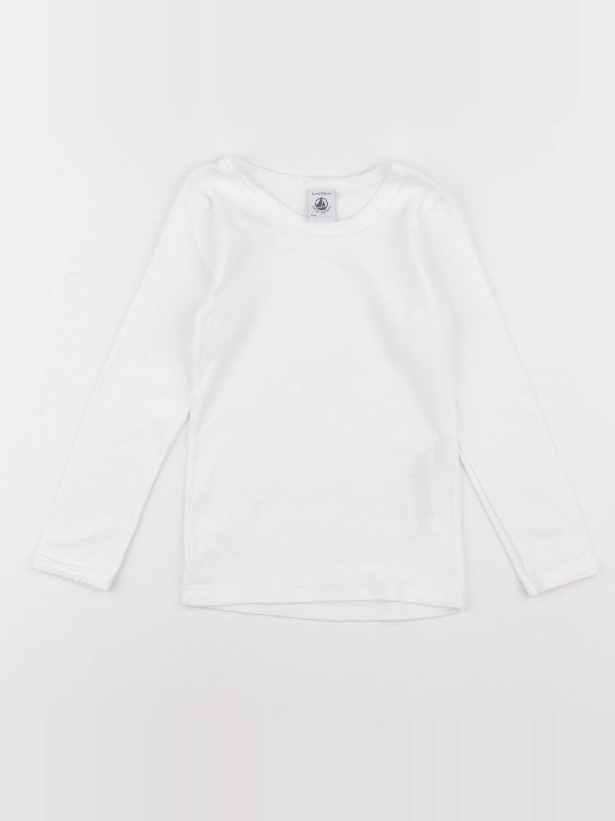 Petit Bateau - maillot de corps blanc - 4 ans