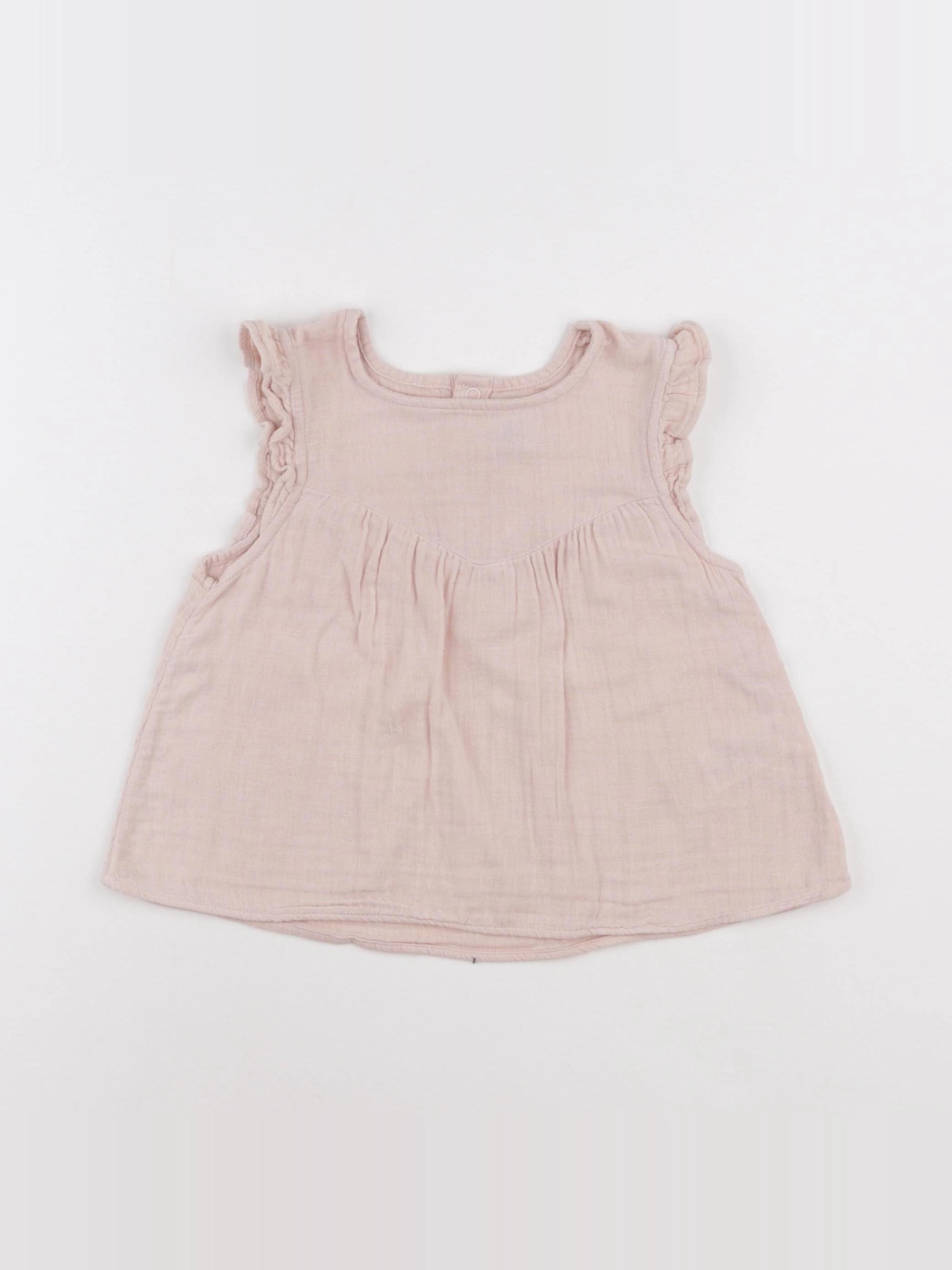 Petit Bateau - blouse rose - 24 mois