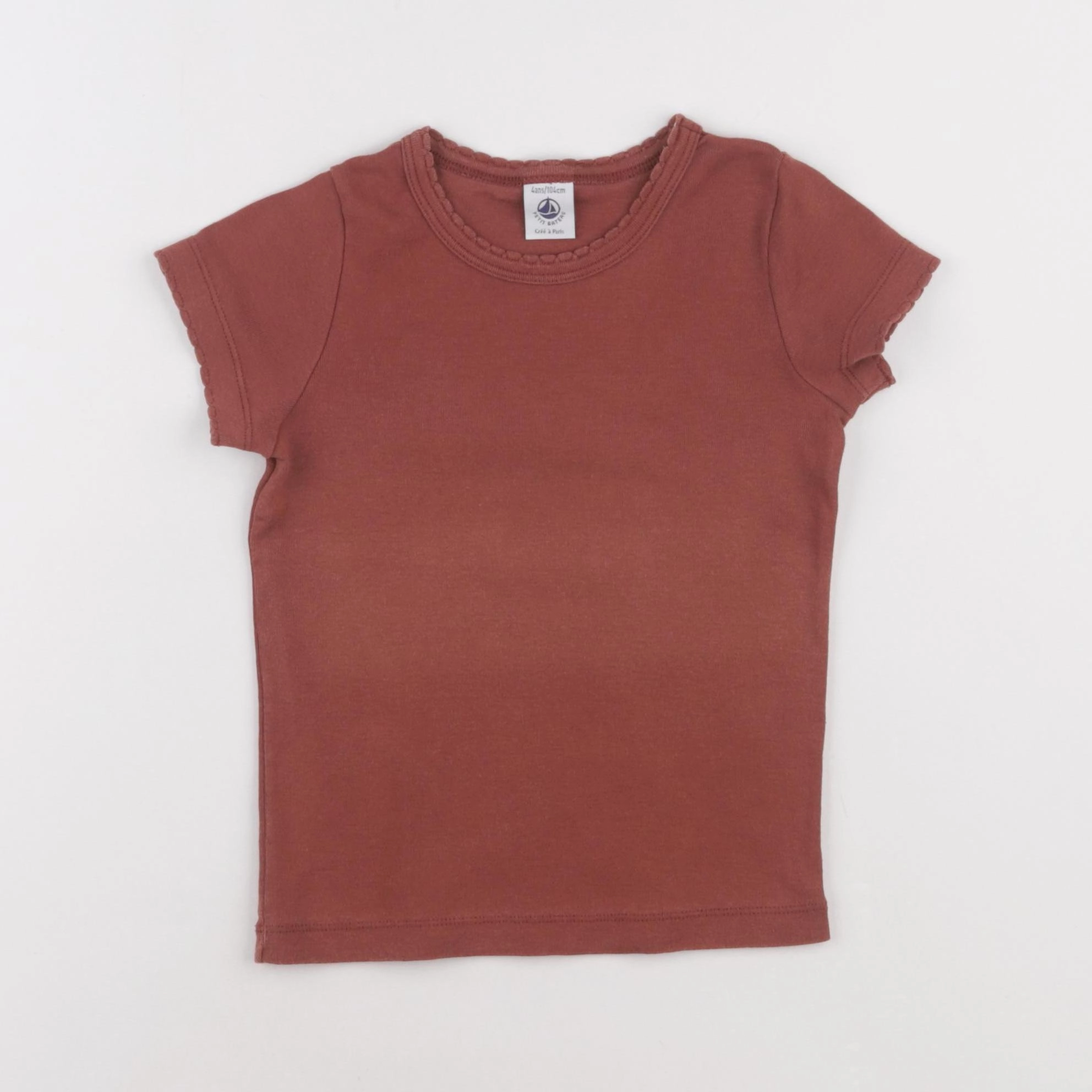 Petit Bateau - maillot de corps rouge - 4 ans