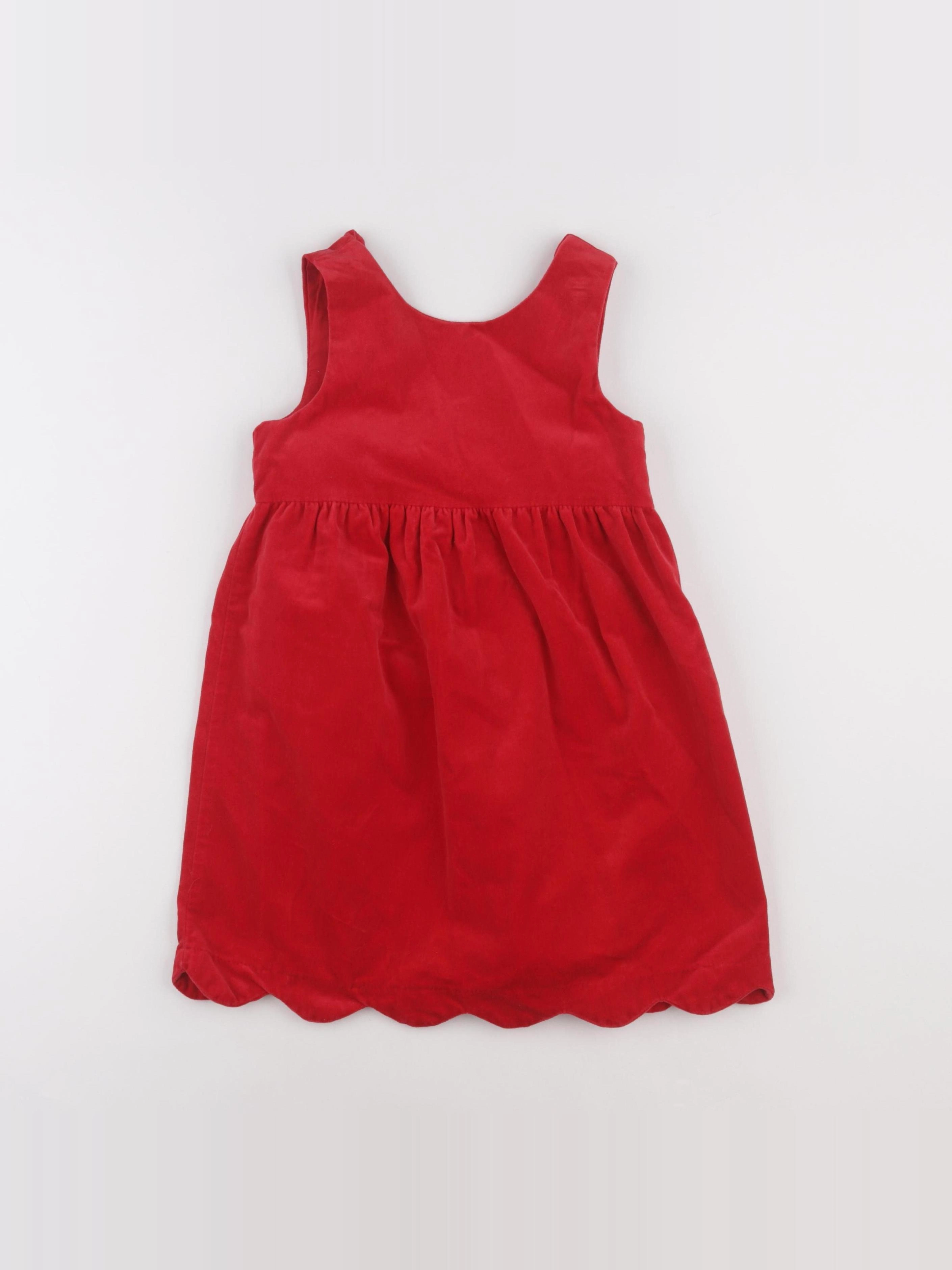 Vertbaudet - robe rouge - 6 ans