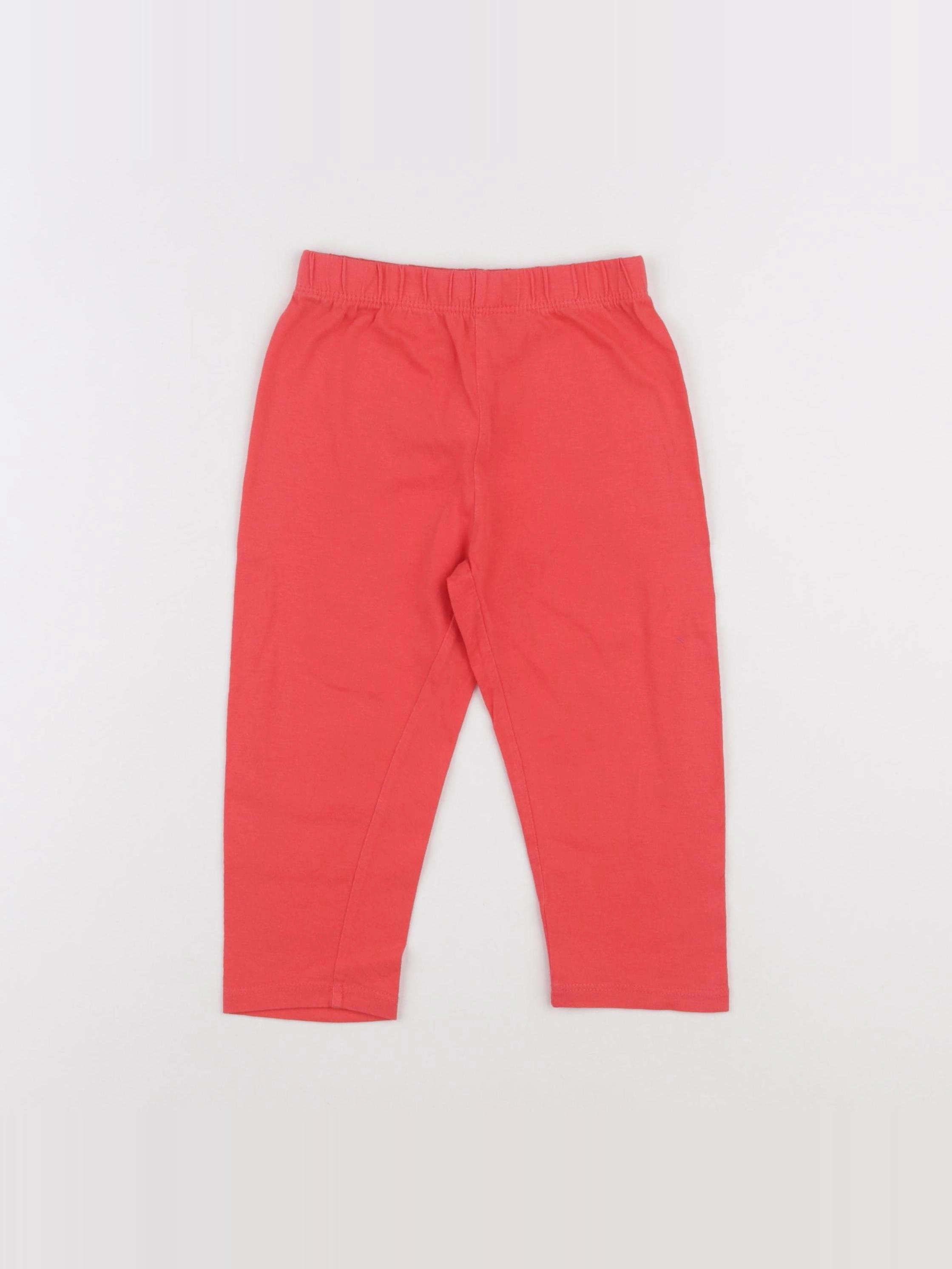 Vertbaudet - pantalon rouge - 2 ans