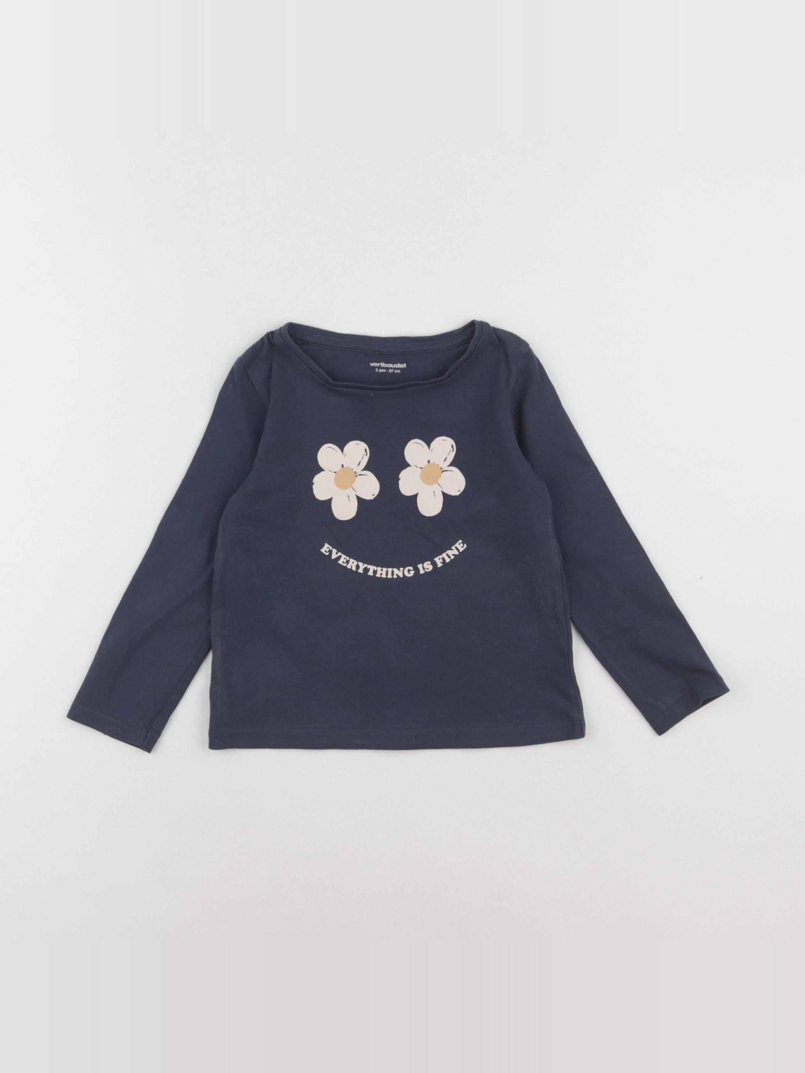 Vertbaudet - tee-shirt vert - 3 ans