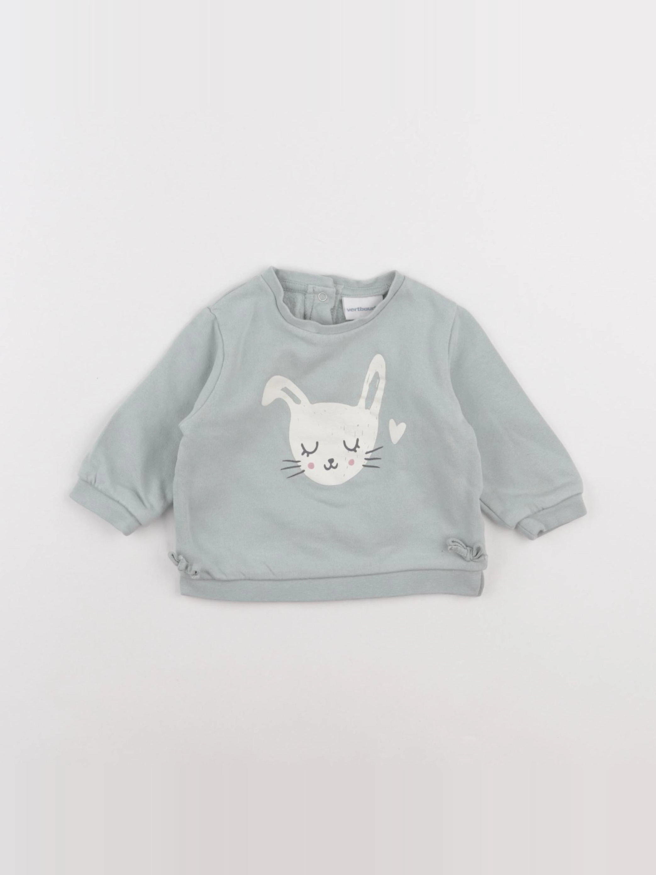 Vertbaudet - sweat bleu - 6 mois
